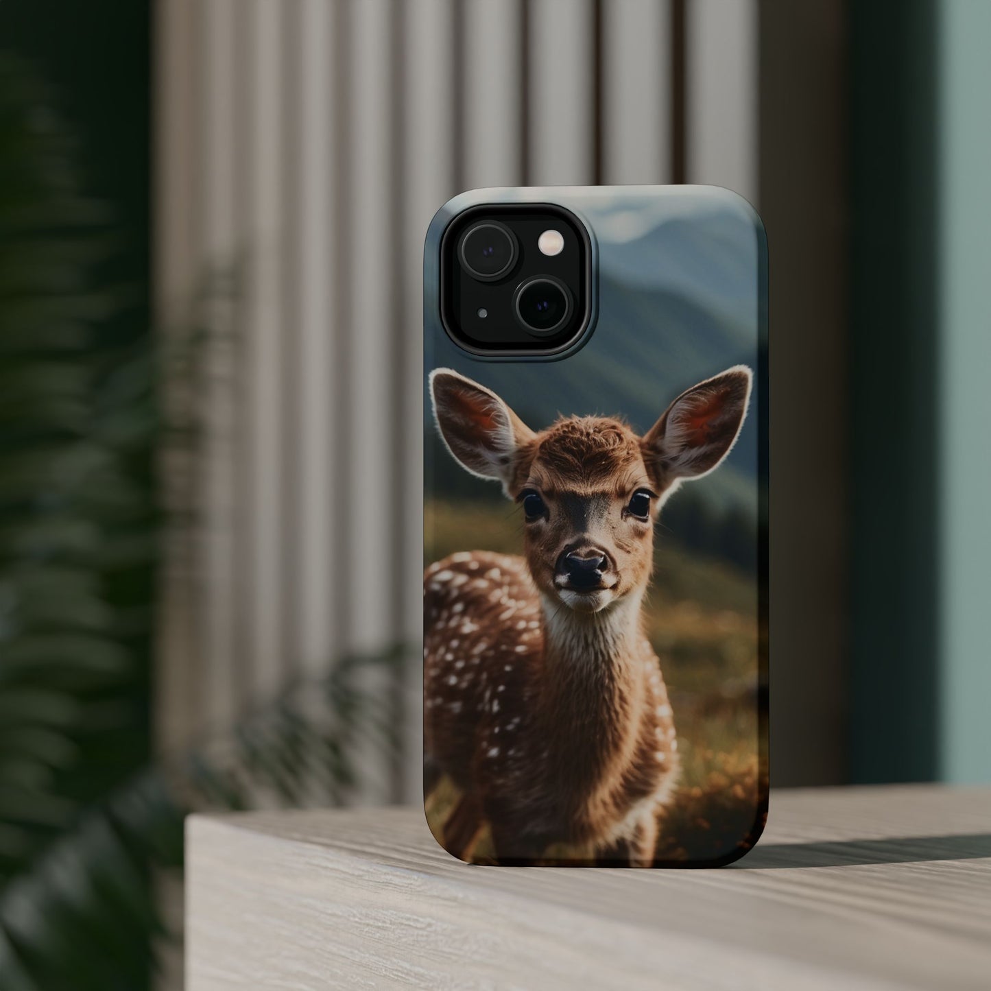 Gentle Fawn in Mountain Meadows MagSafe iPhone Case