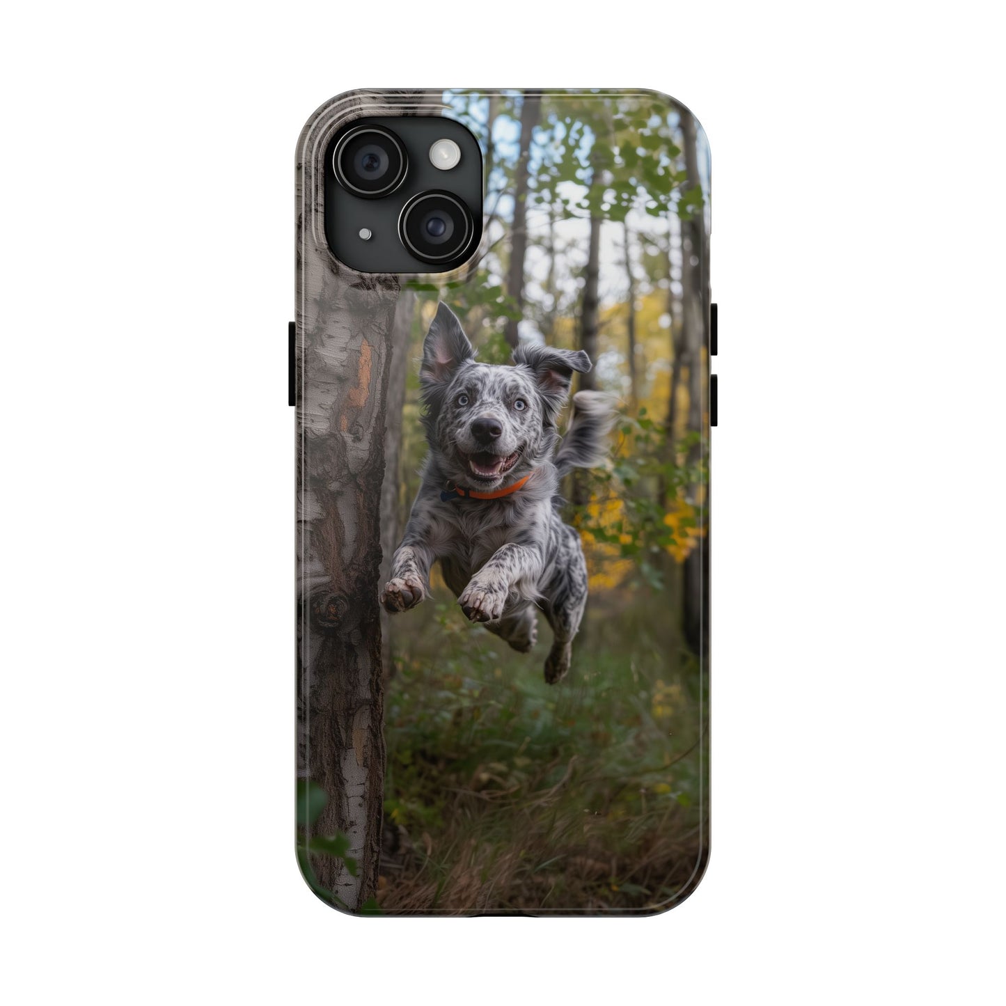 Happy Forest Dog iPhone Case – Nature-Inspired Protective Cover