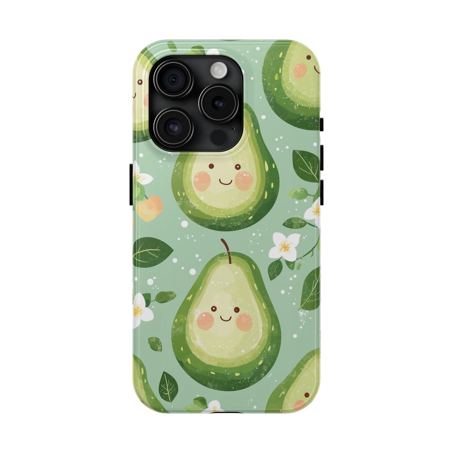 Smiling Avocados Tough iPhone Case – Cute Avocado Design, Dual - Layer Protection - BOGO Cases