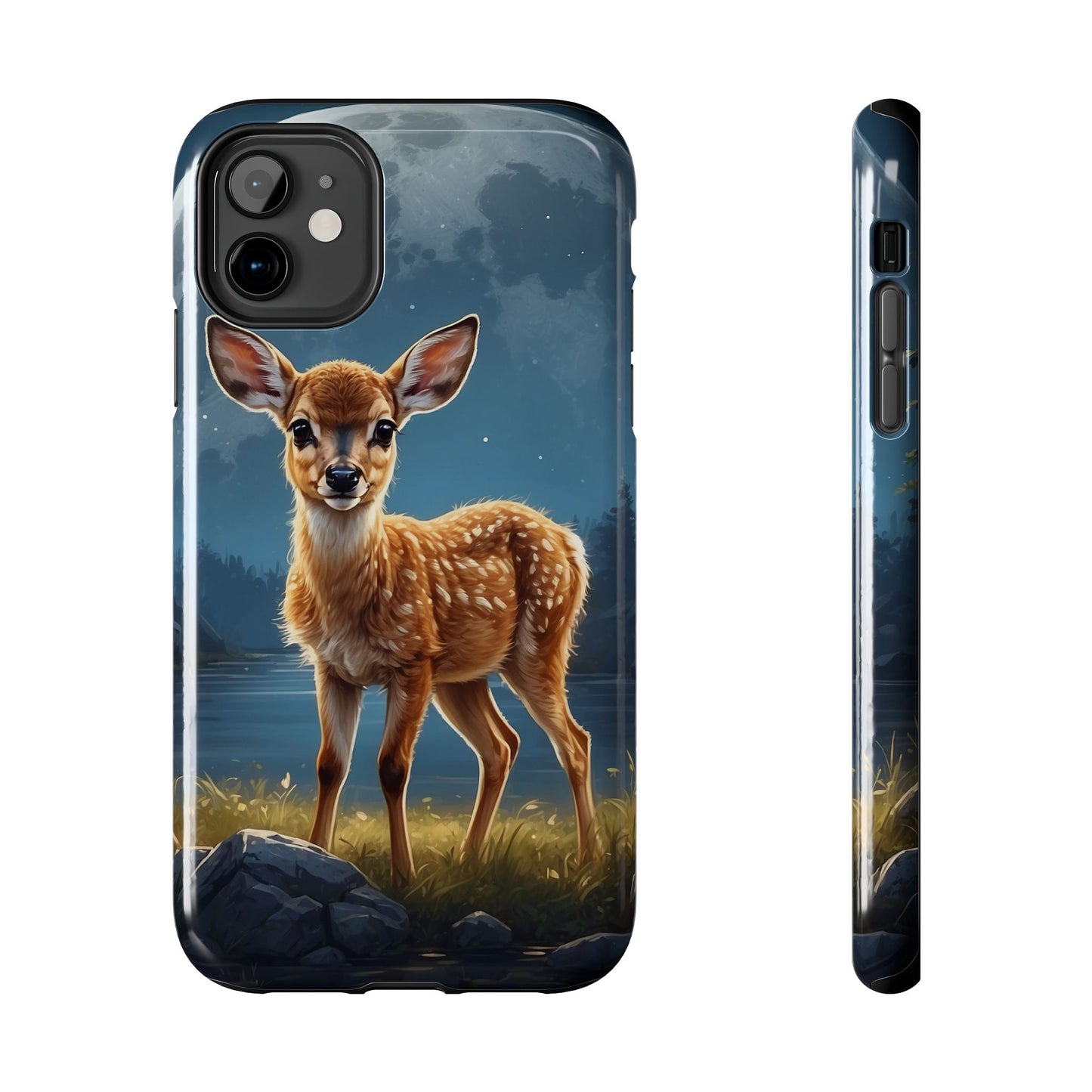iPhone Case – Enchanted Fawn Under the Moonlit Sky