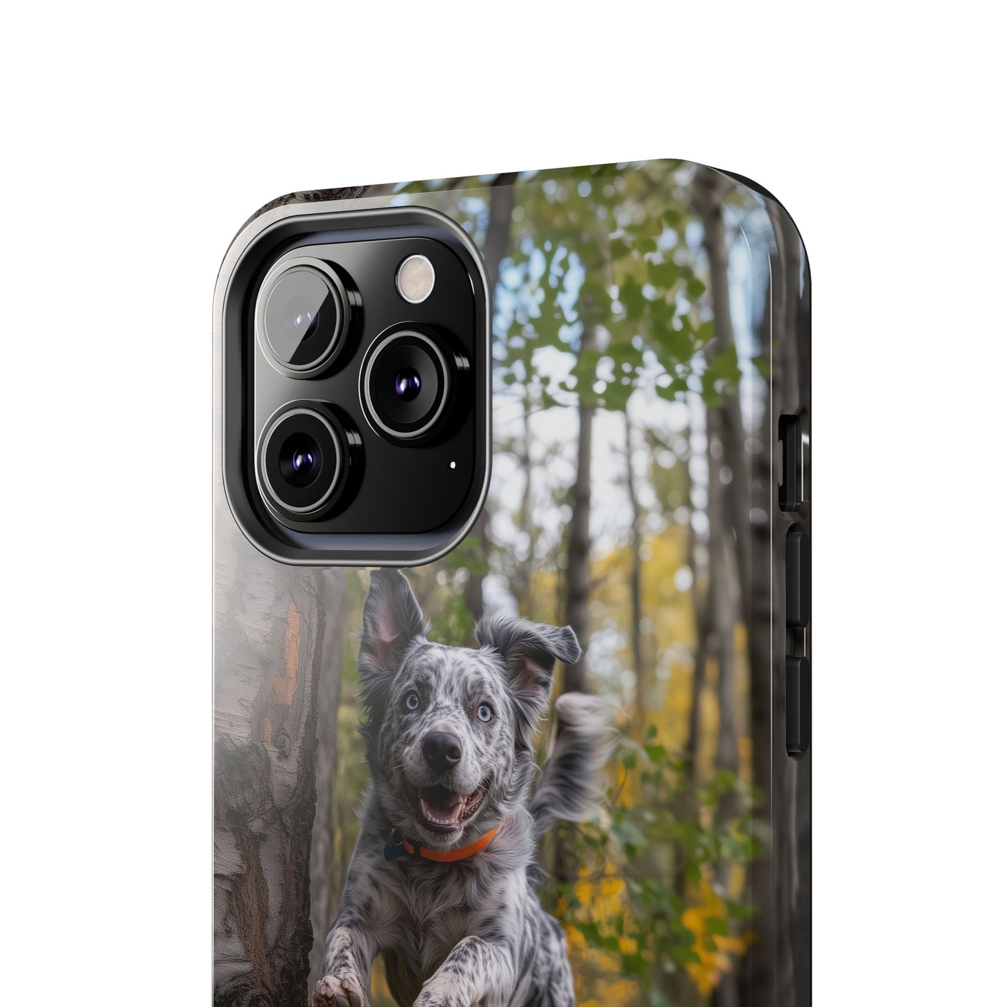 Happy Forest Dog iPhone Case – Nature-Inspired Protective Cover