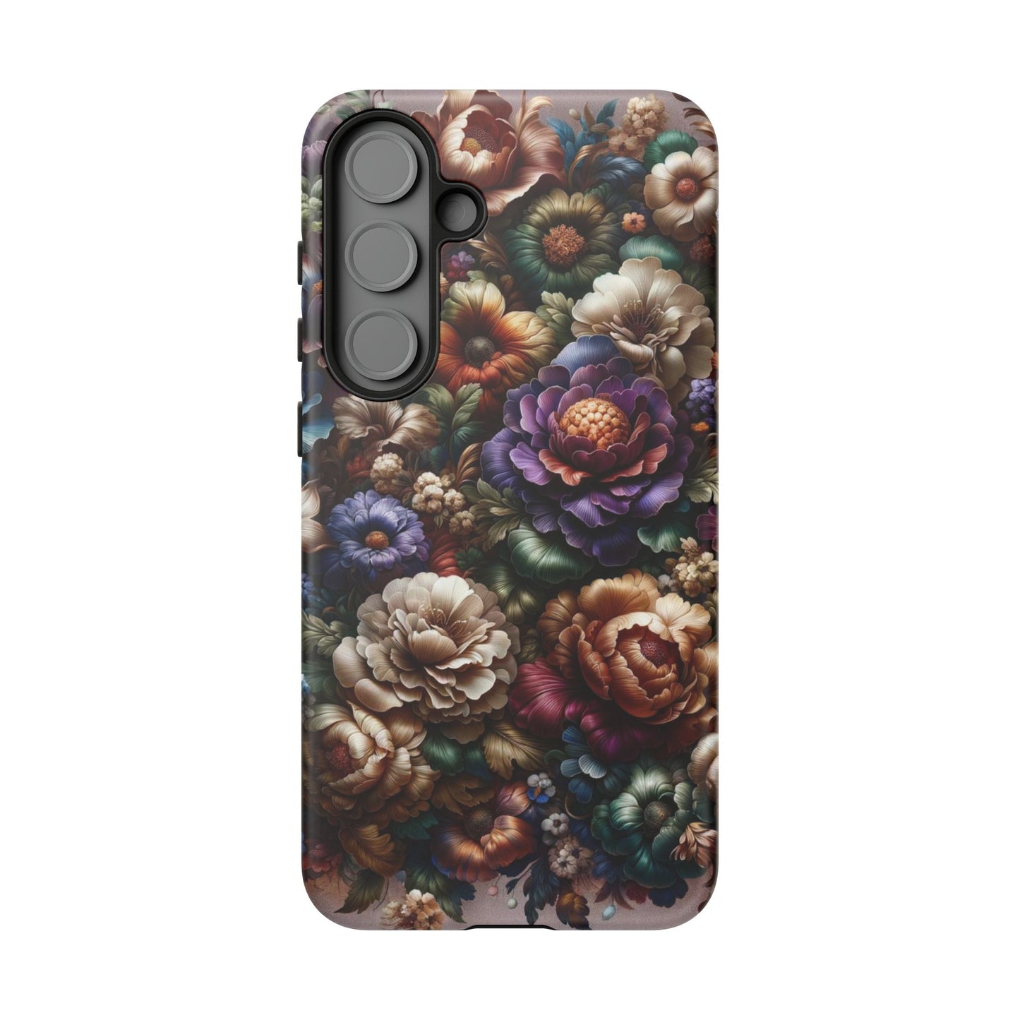 Floral Elegance For Samsung - Protective Dual-Layer Design with Vibrant Full-Wrap Print