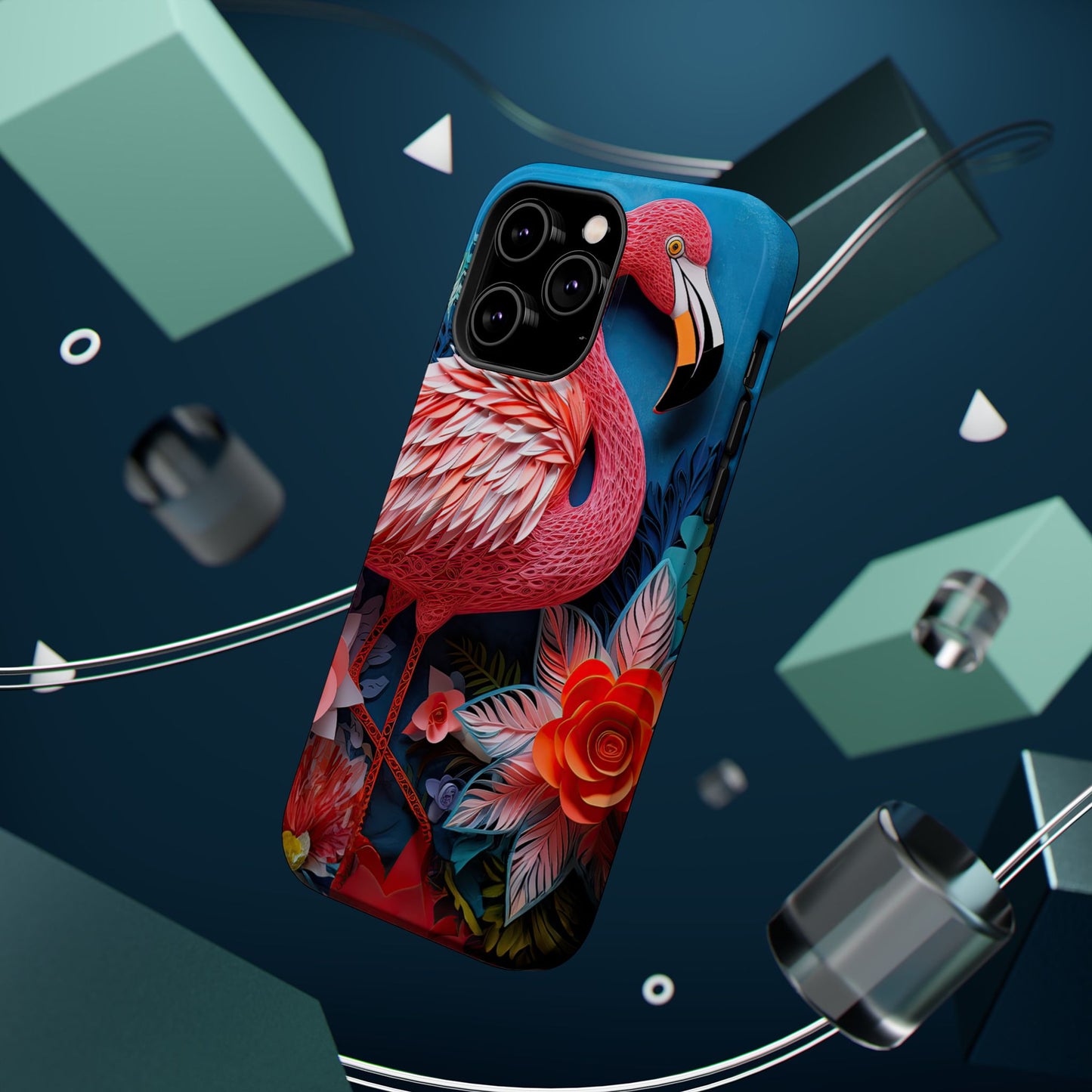 Flamingo Dreams – Bold Tropical MagSafe iPhone Case