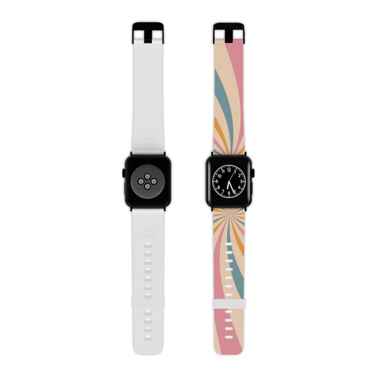 Retro Swirl Pattern Apple Band