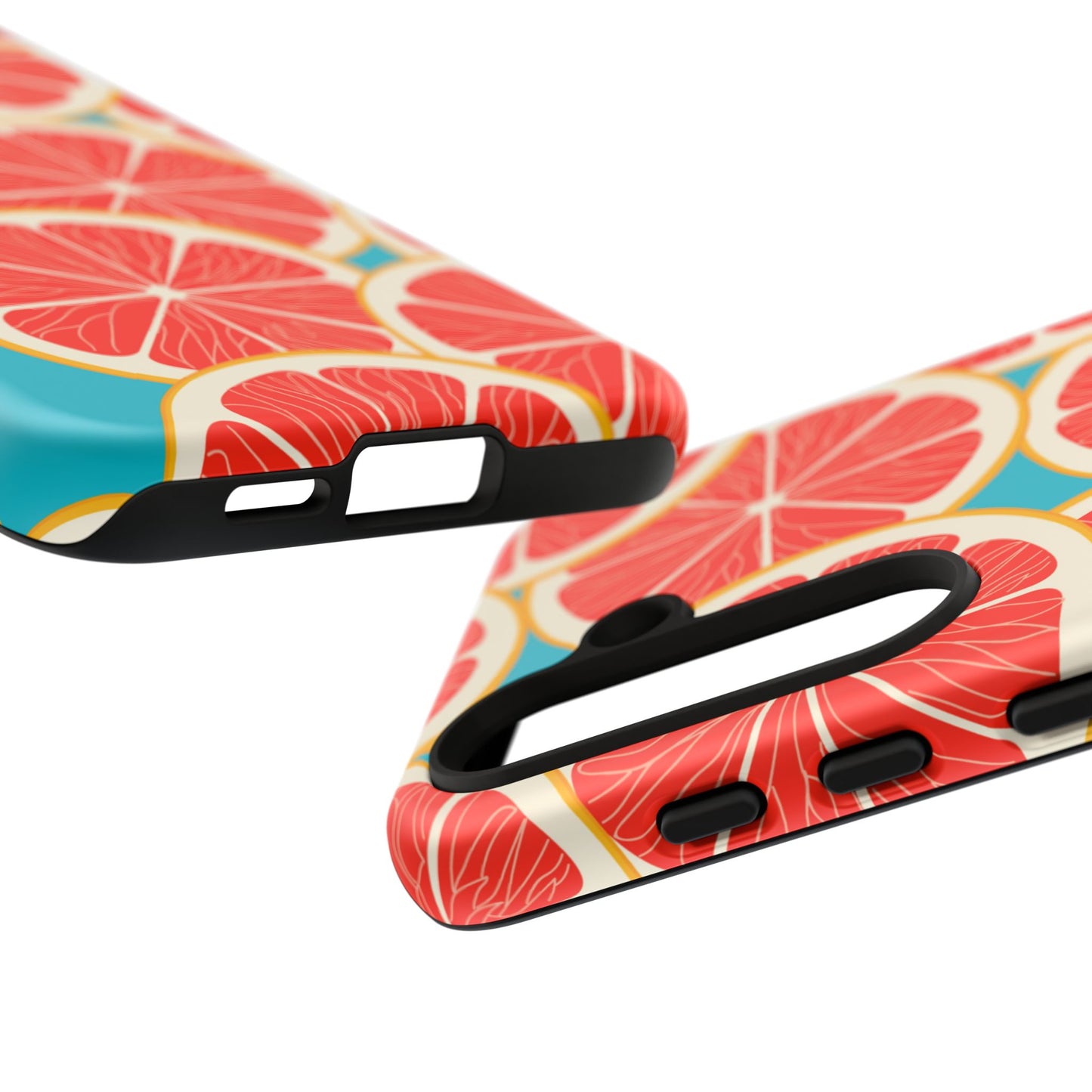 Ruby Grapefruit Pop Tough Samsung Galaxy Case – Vibrant Citrus Design, Shock-Resistant Protection