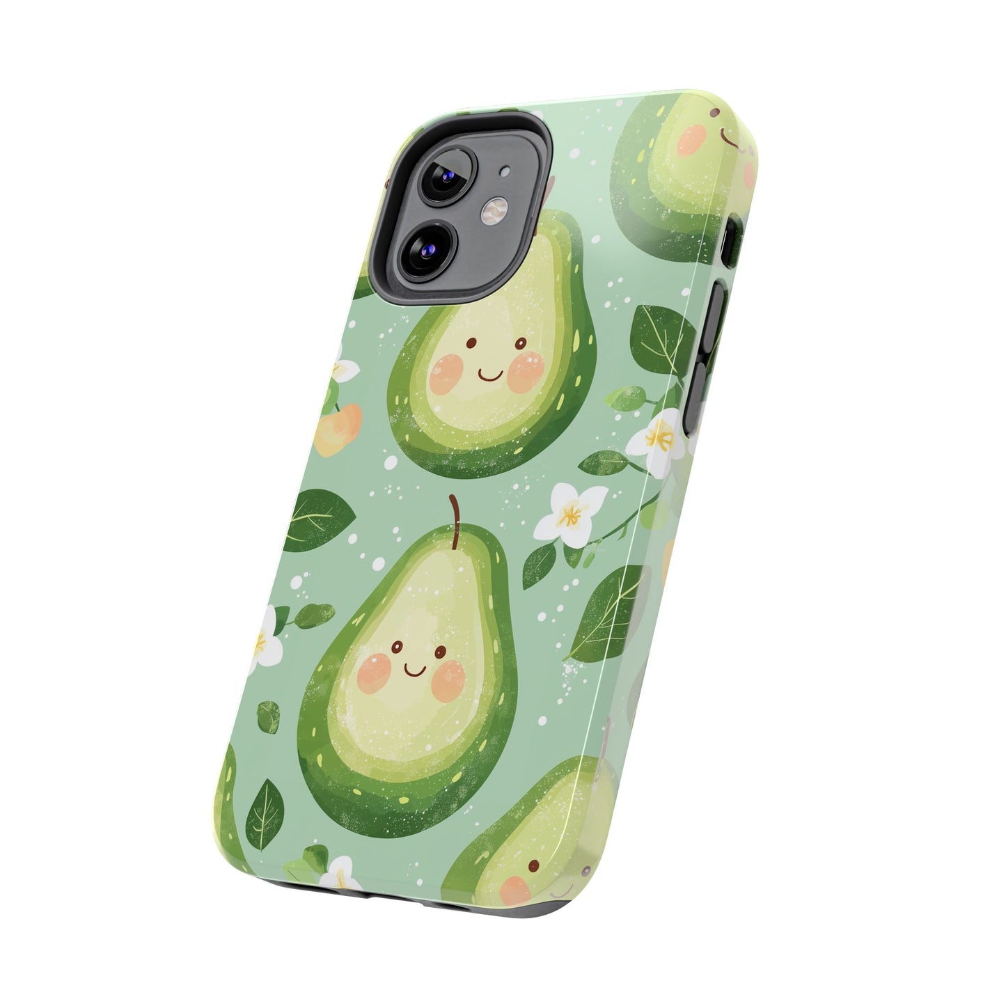 Smiling Avocados Tough iPhone Case – Cute Avocado Design, Dual - Layer Protection - BOGO Cases