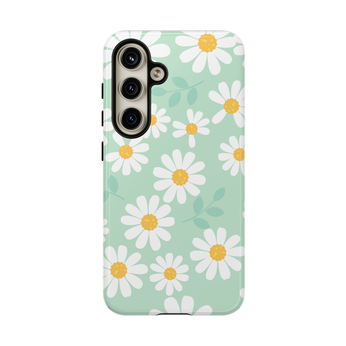 Charming Daisy Floral Tough Samsung Galaxy Case – Spring Pastel Design, Shockproof & Slim