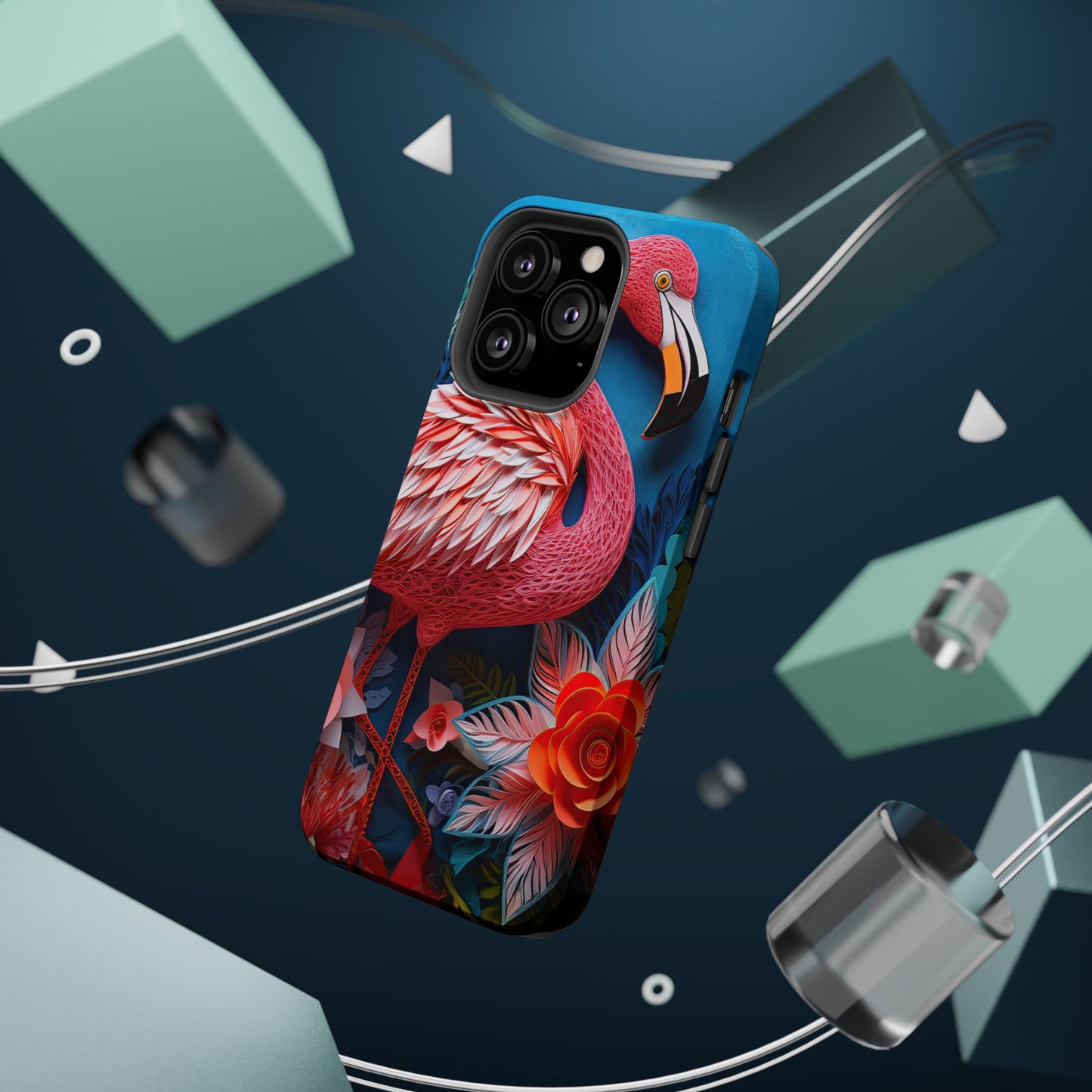 Flamingo Dreams – Bold Tropical MagSafe iPhone Case