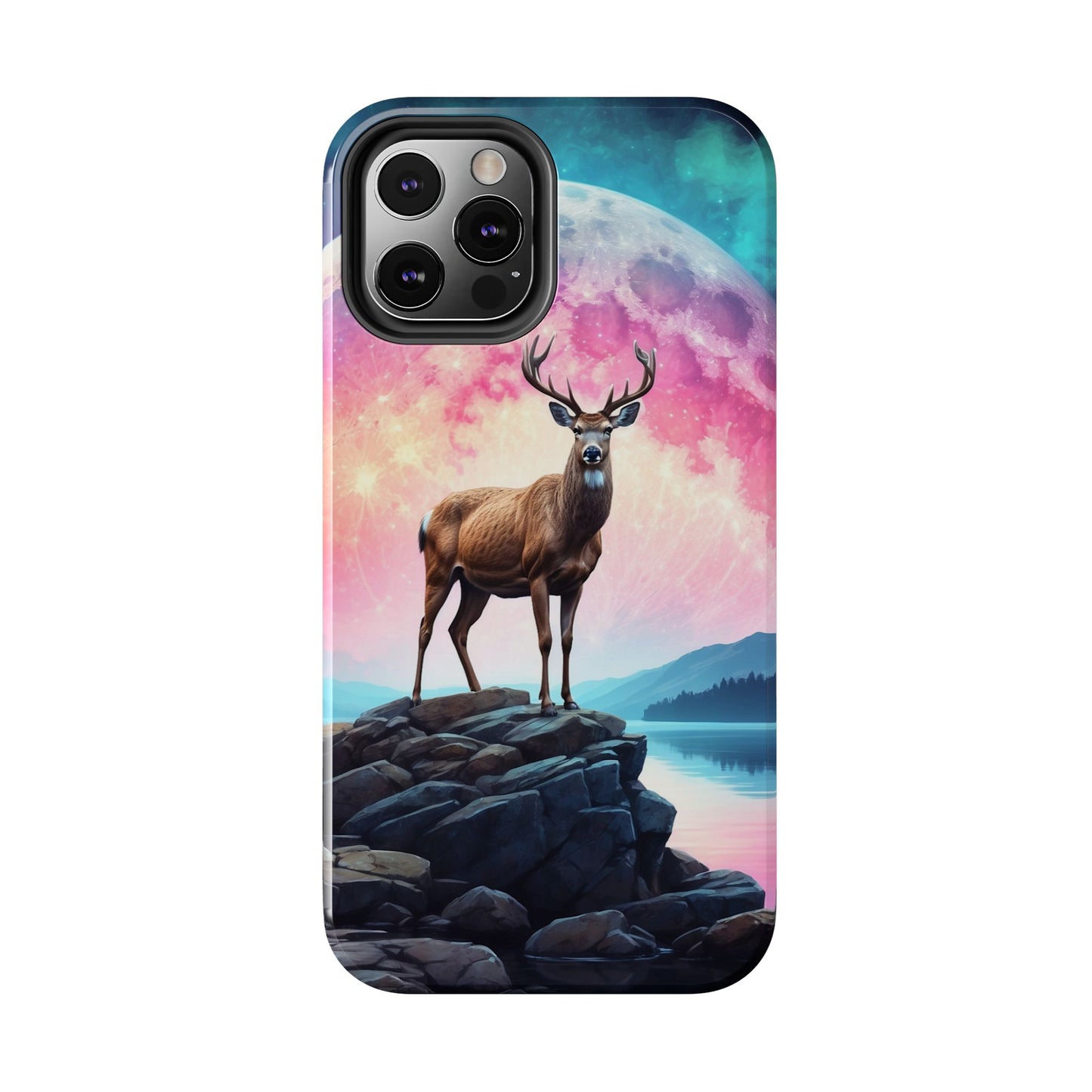 Stag in Moonlit Glow iPhone Case
