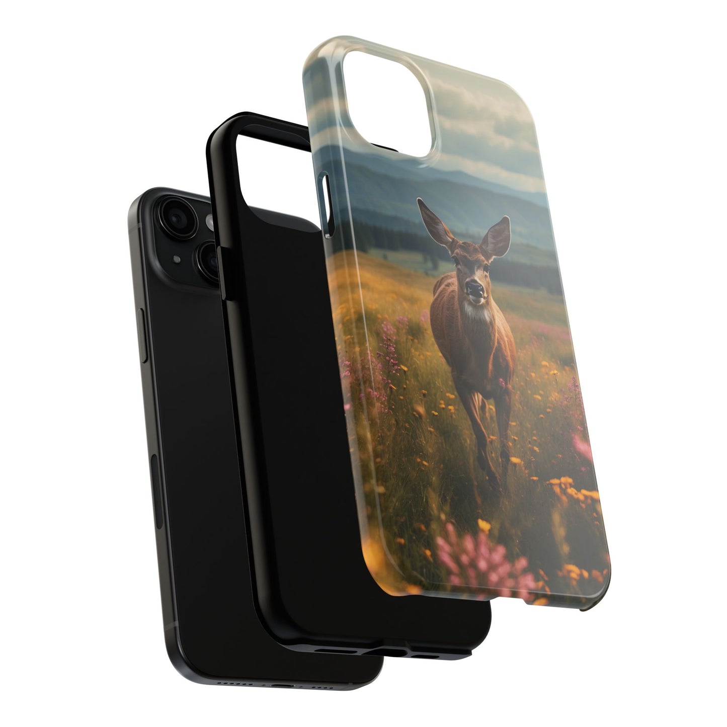 Rustic Meadow Deer – iPhone Case
