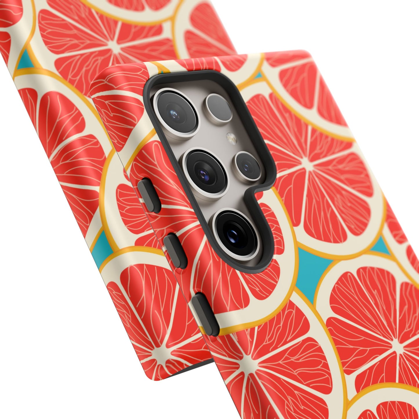 Ruby Grapefruit Pop Tough Samsung Galaxy Case – Vibrant Citrus Design, Shock-Resistant Protection