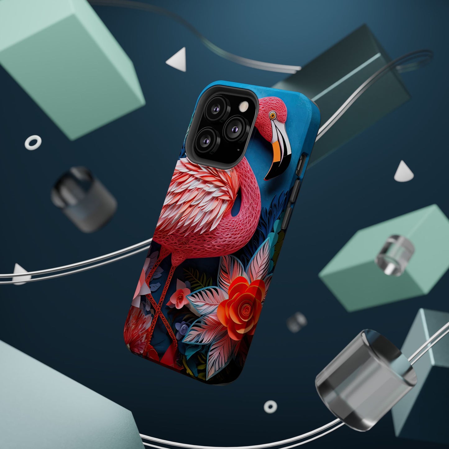 Flamingo Dreams – Bold Tropical MagSafe iPhone Case