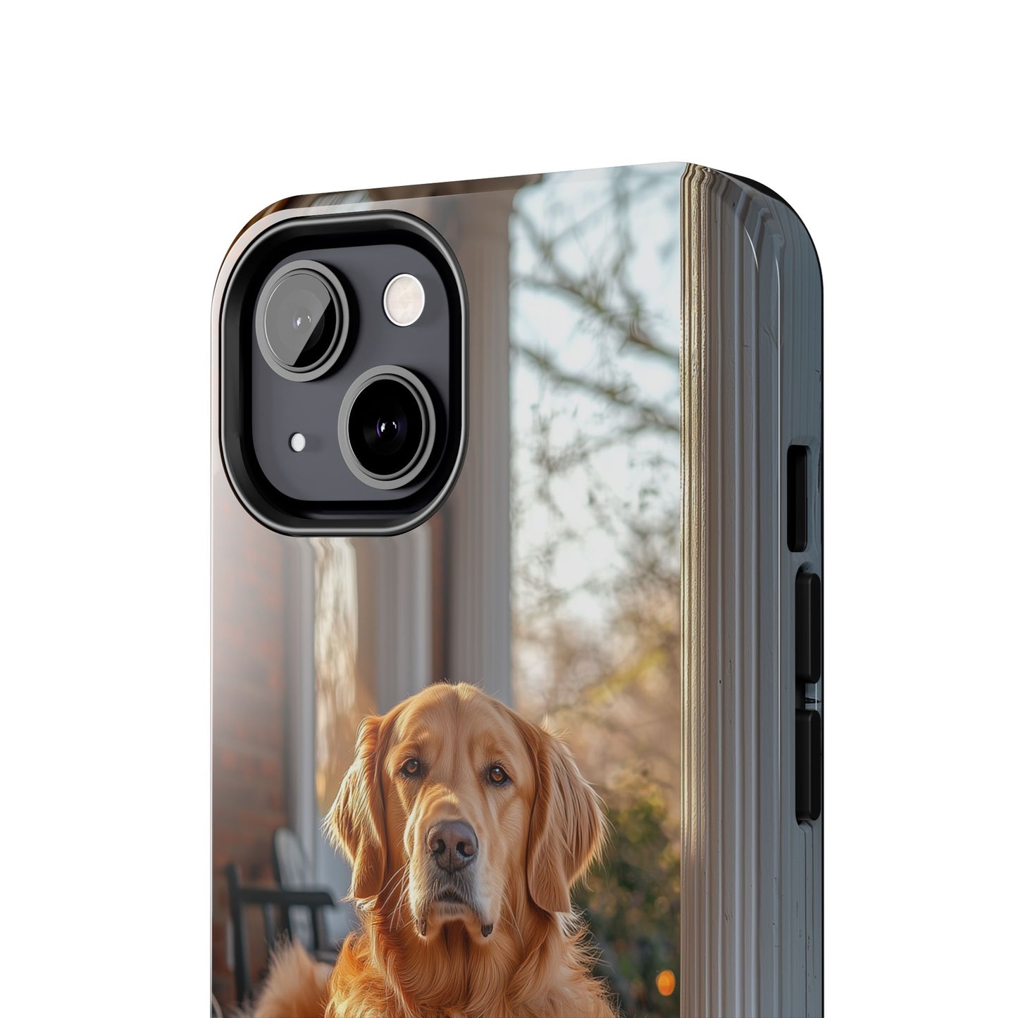 Golden Retriever on Porch - iPhone Series Case