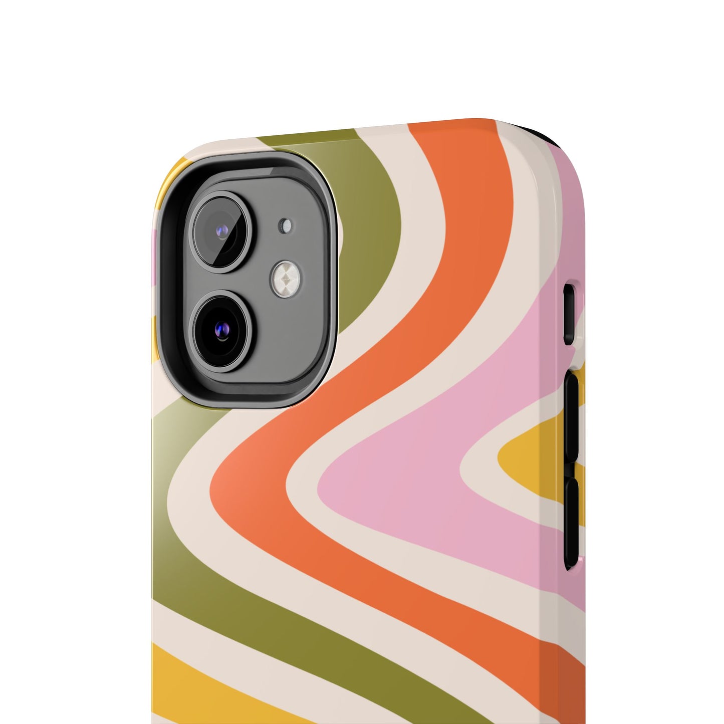 Retro Groove iPhone Case – 70s-Inspired Design with Dual-Layer Protection