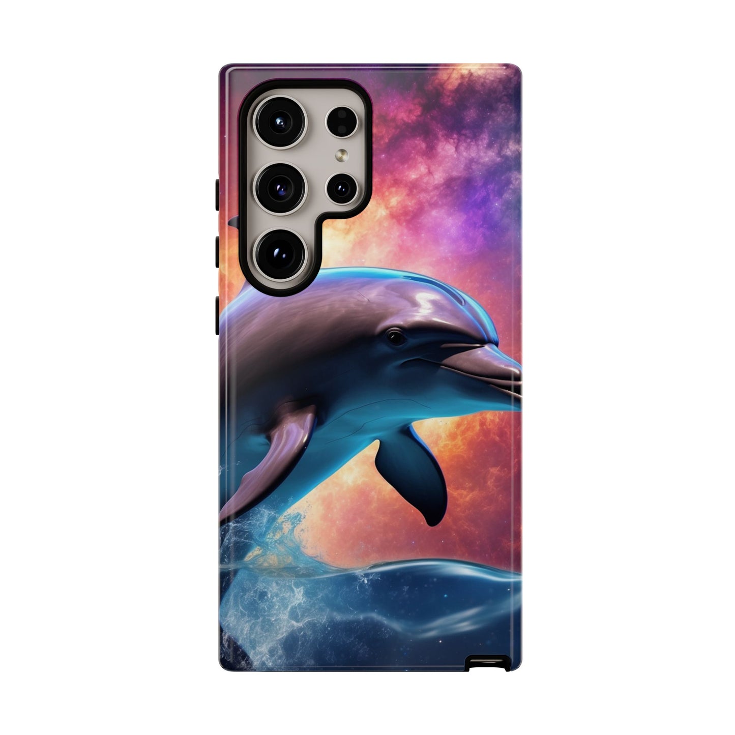 Cosmic Dolphin Galaxy Art - Samsung Galaxy Case