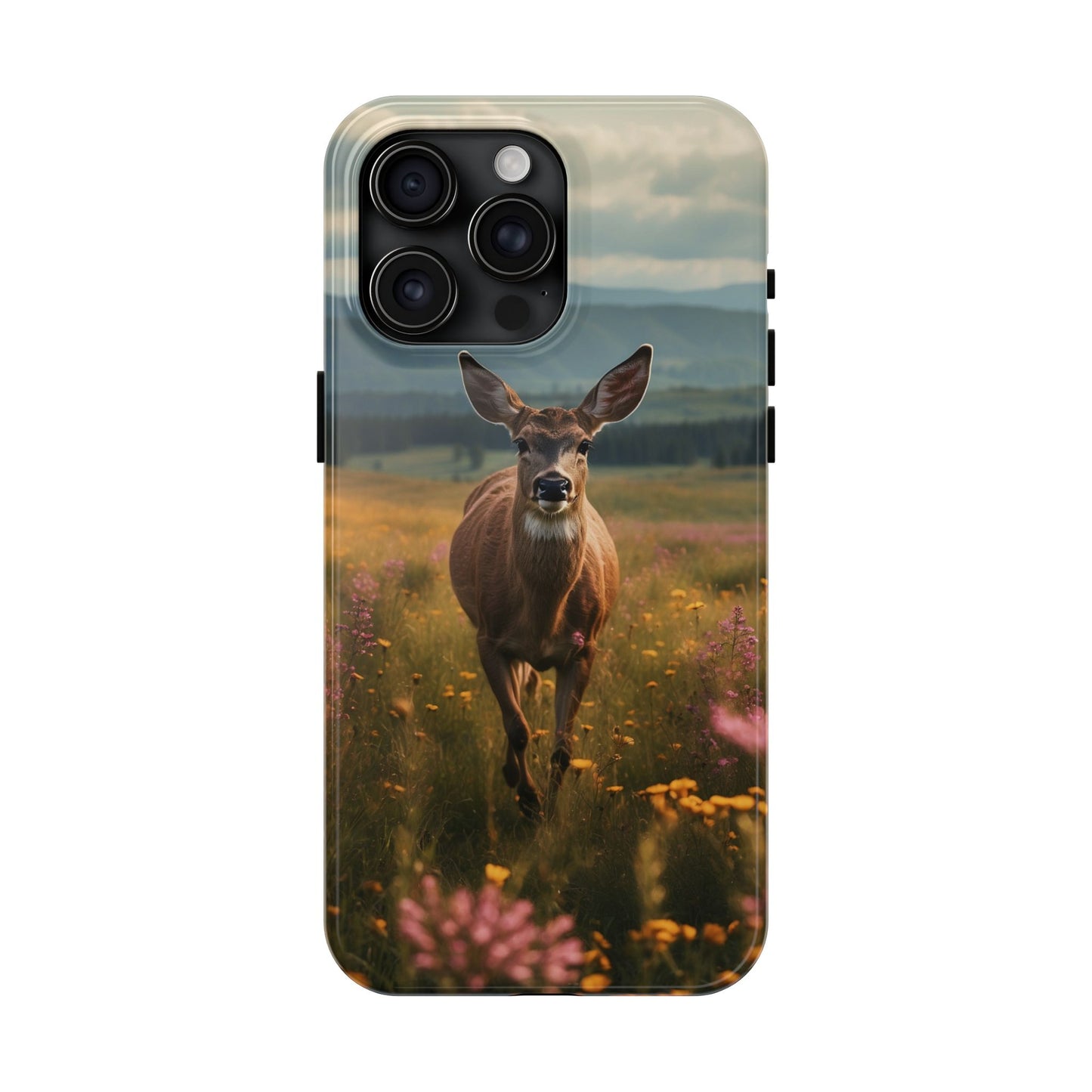 Rustic Meadow Deer – iPhone Case
