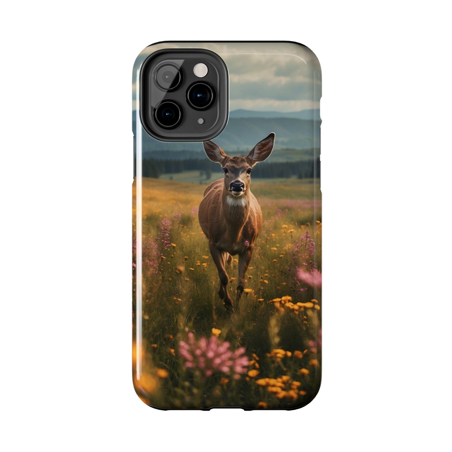 Rustic Meadow Deer – iPhone Case