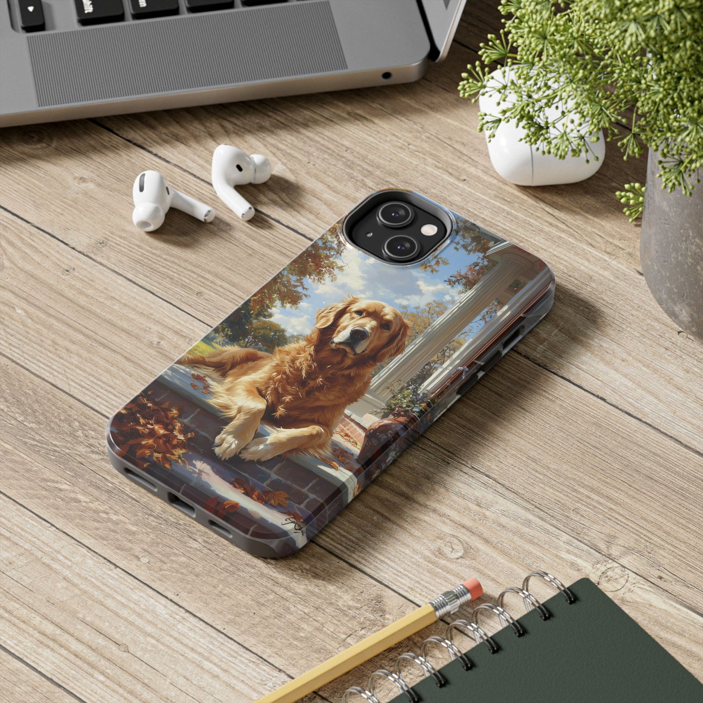 Golden Retriever Autumn Serenity - iPhone Series Case