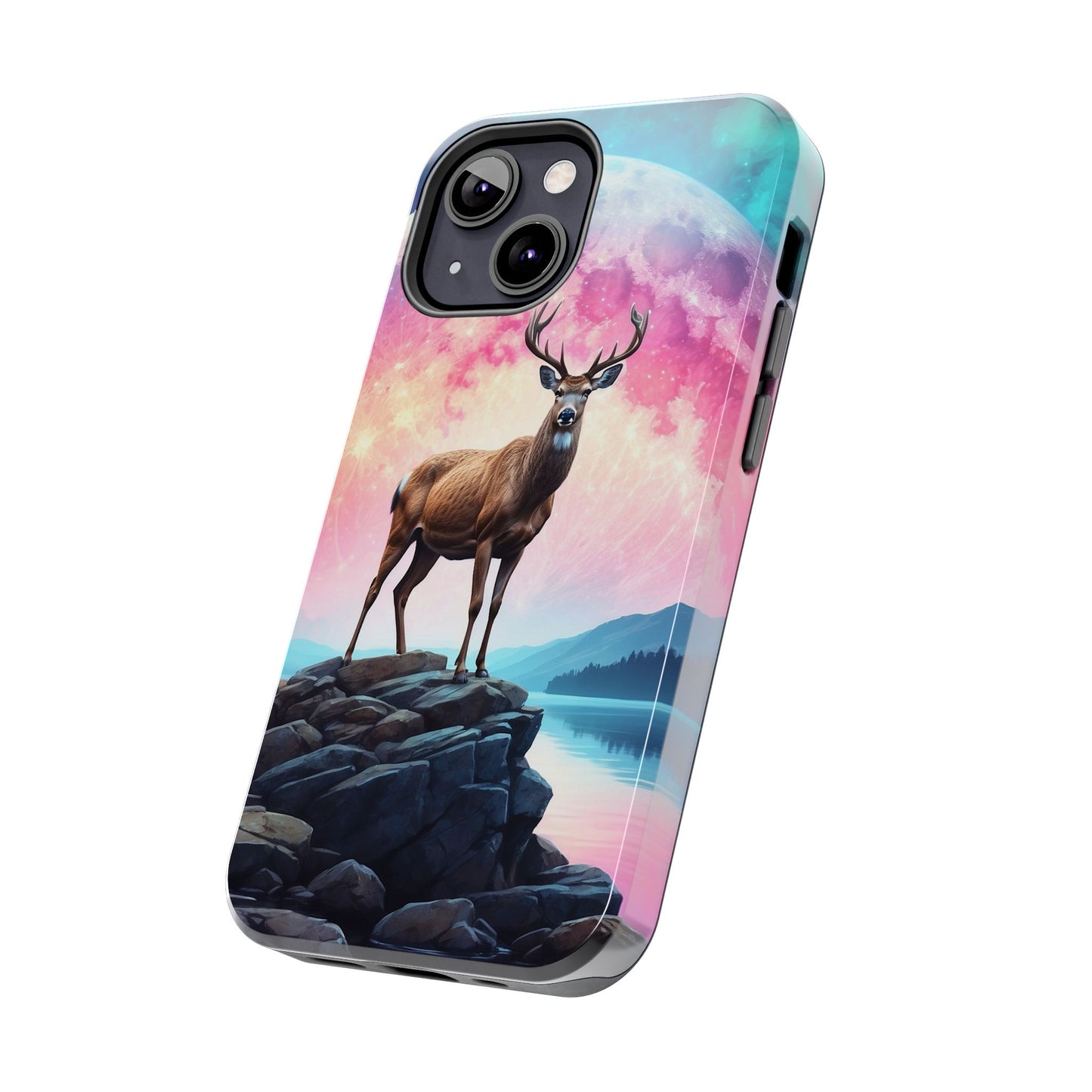Stag in Moonlit Glow iPhone Case