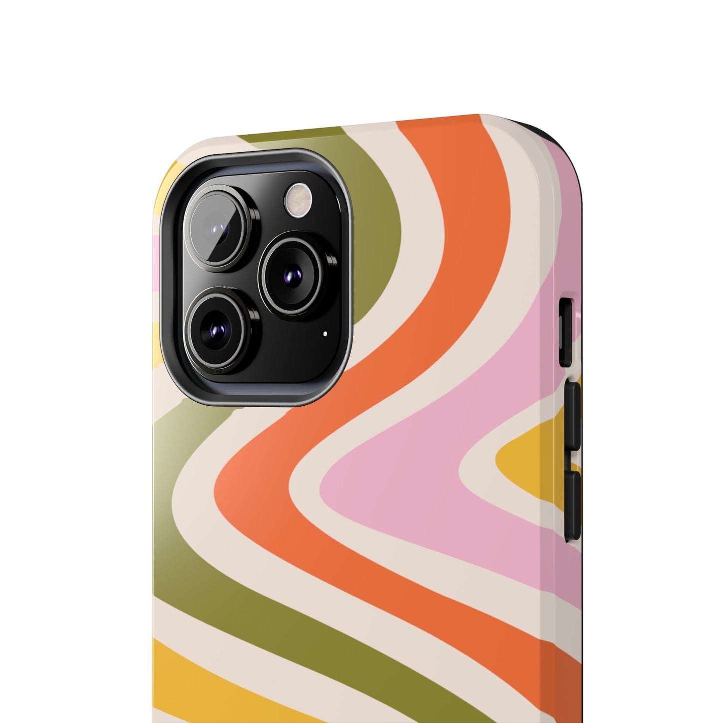 Retro Groove iPhone Case – 70s-Inspired Design with Dual-Layer Protection