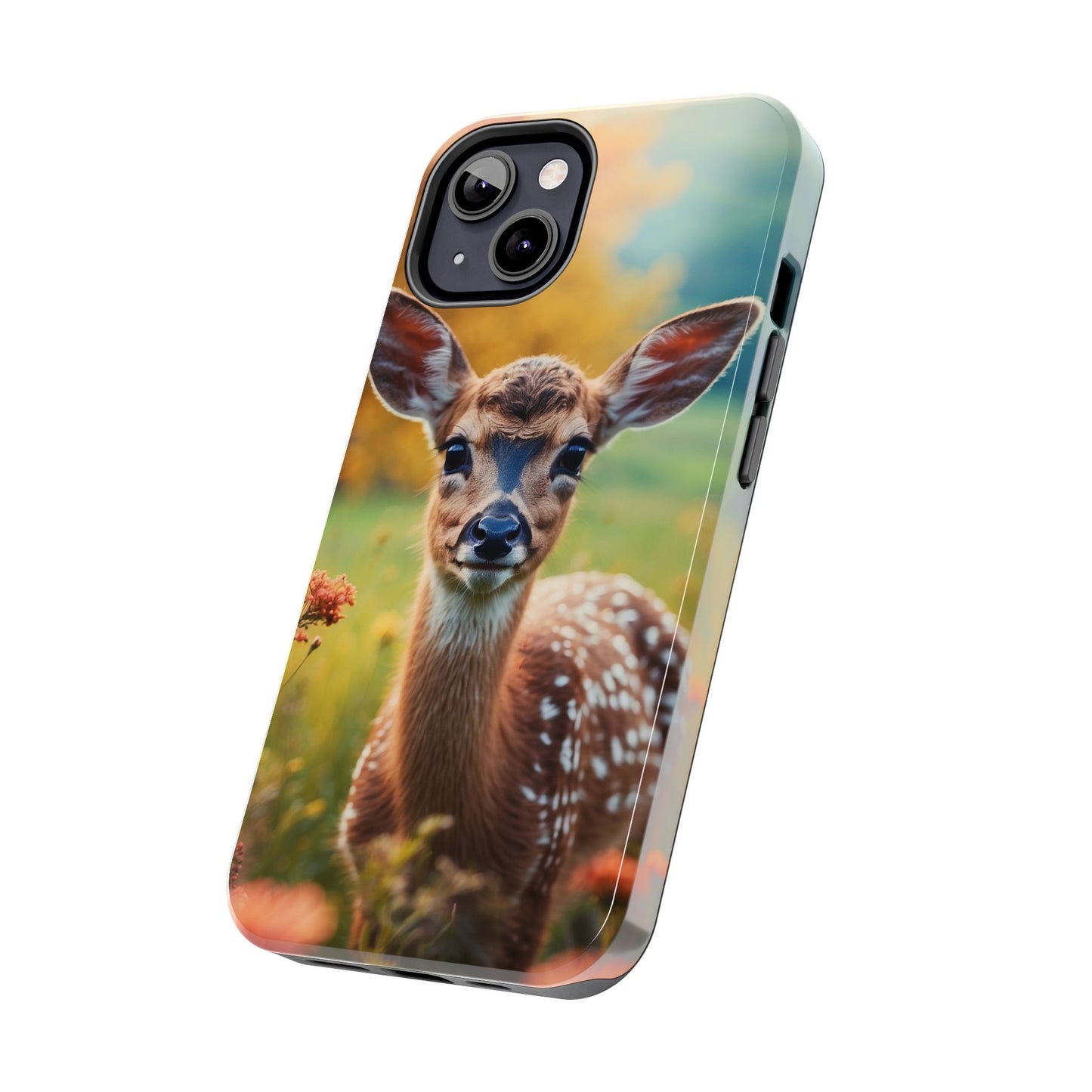 Golden Meadow Fawn iPhone Case