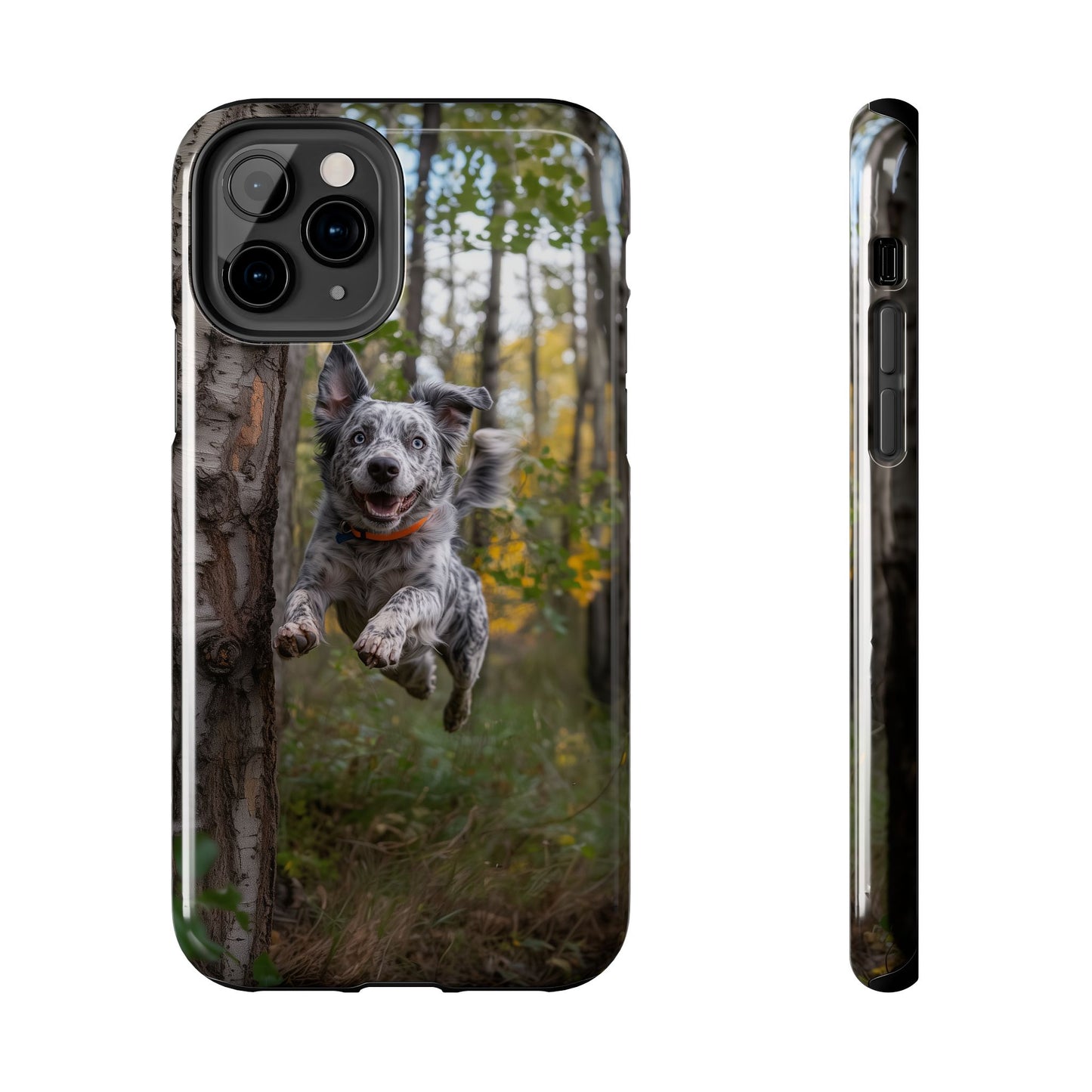 Happy Forest Dog iPhone Case – Nature-Inspired Protective Cover