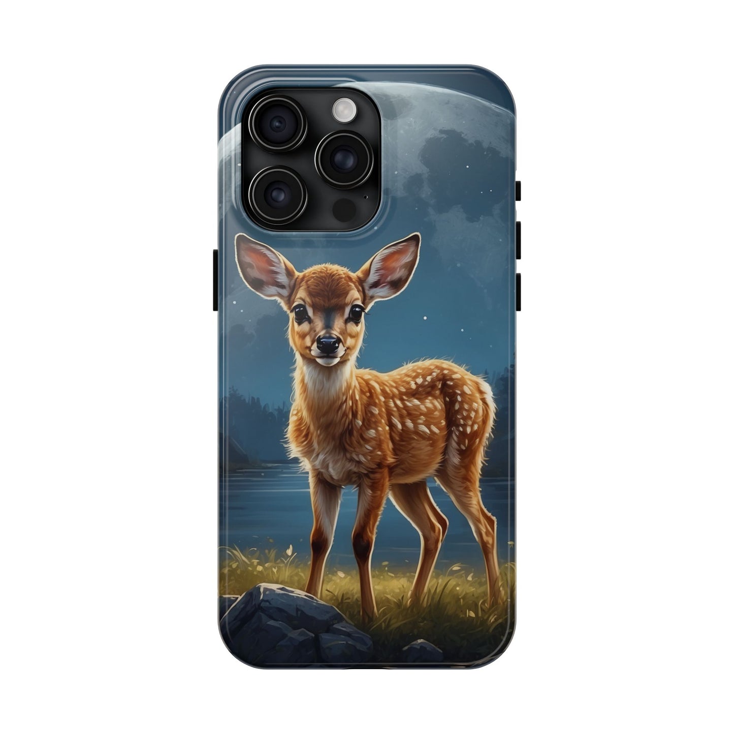 iPhone Case – Enchanted Fawn Under the Moonlit Sky