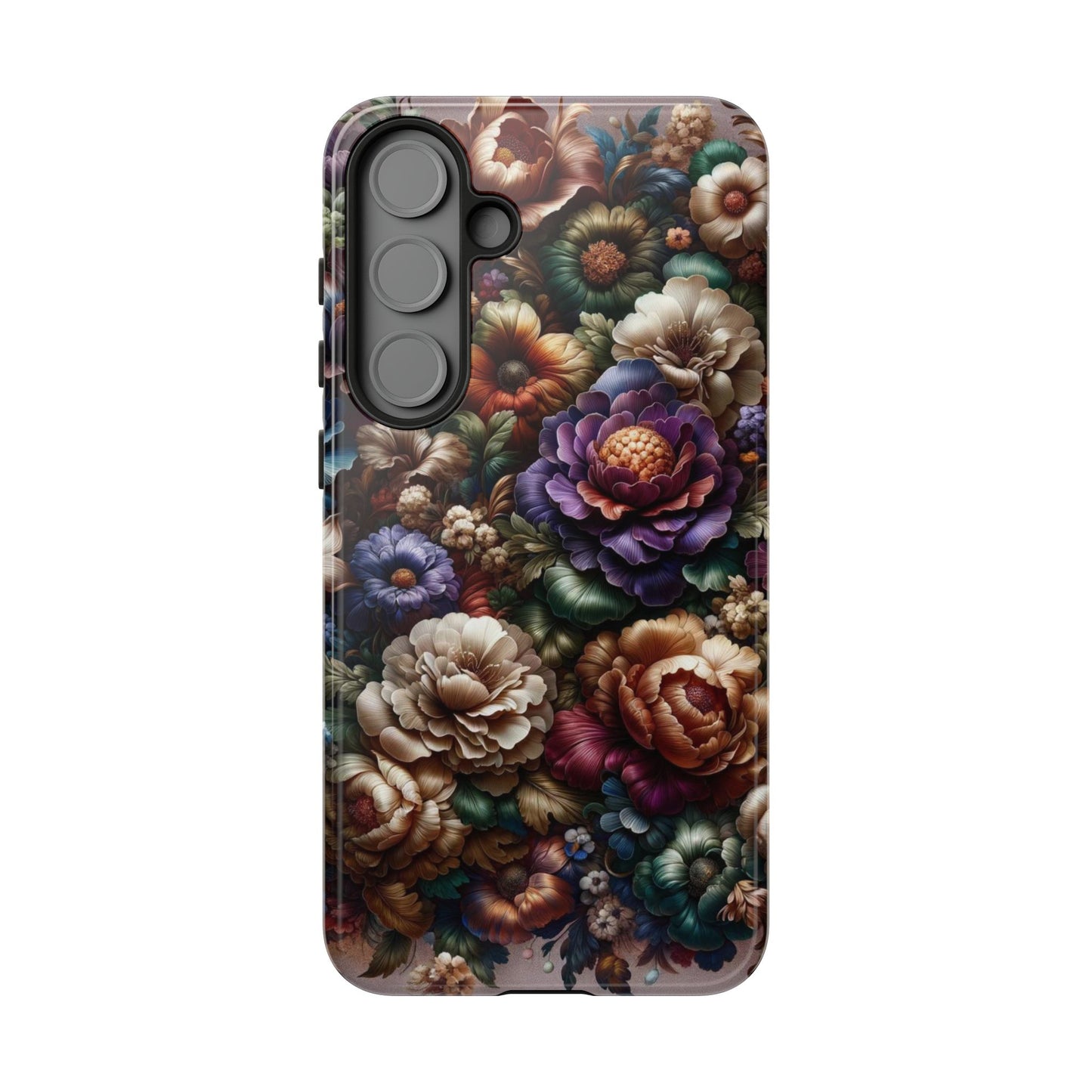 Floral Elegance For Samsung - Protective Dual-Layer Design with Vibrant Full-Wrap Print