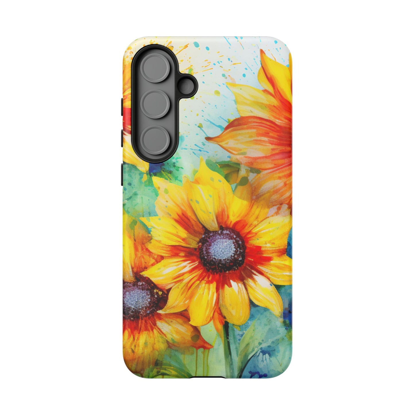 Watercolor Sunflower Splash - Samsung Galaxy Series Case