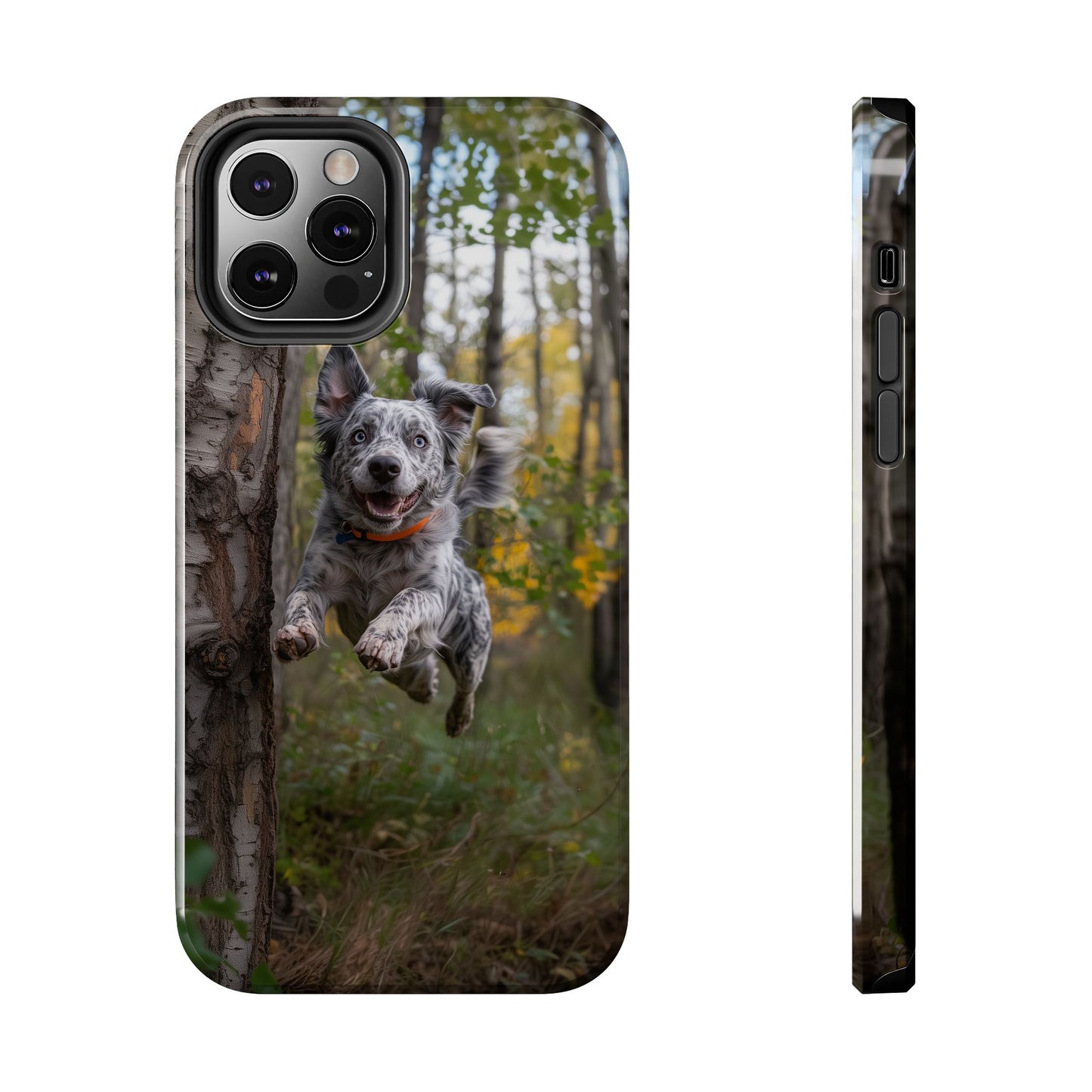 Happy Forest Dog iPhone Case – Nature-Inspired Protective Cover