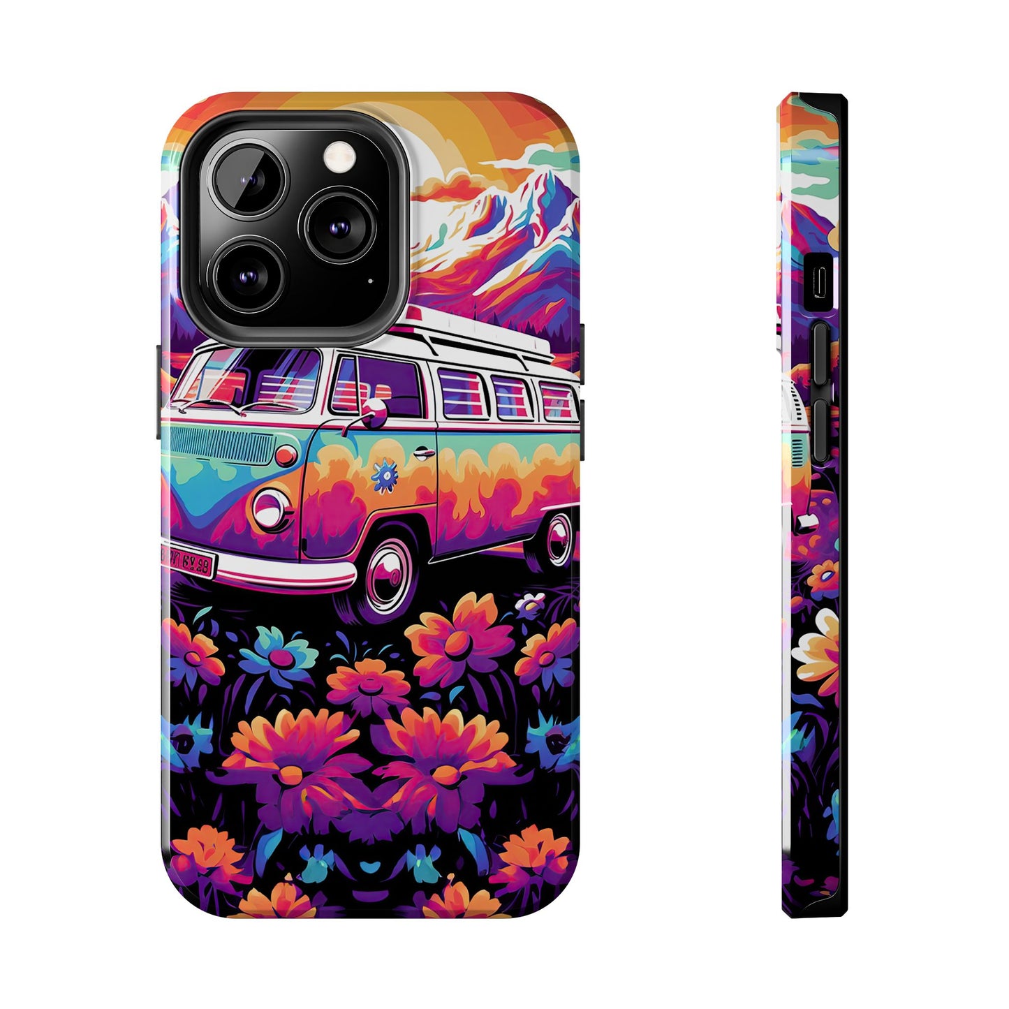 Groovy Floral Sunset Van – iPhone Series Case