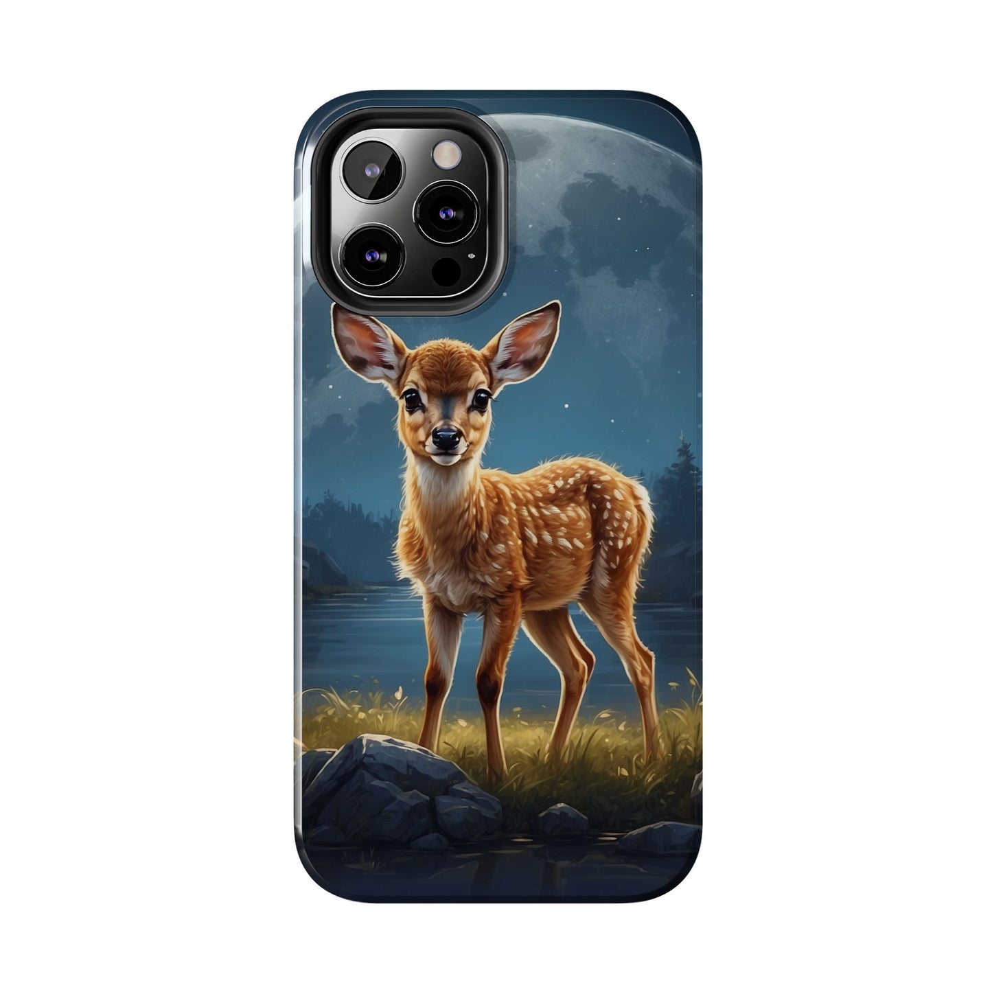 iPhone Case – Enchanted Fawn Under the Moonlit Sky