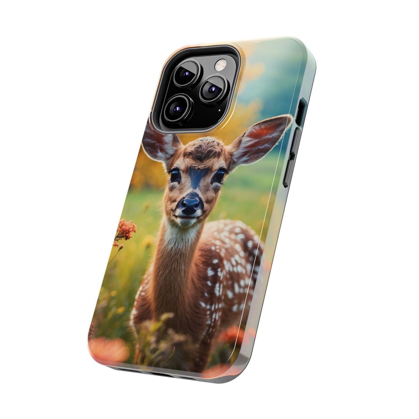 Golden Meadow Fawn iPhone Case