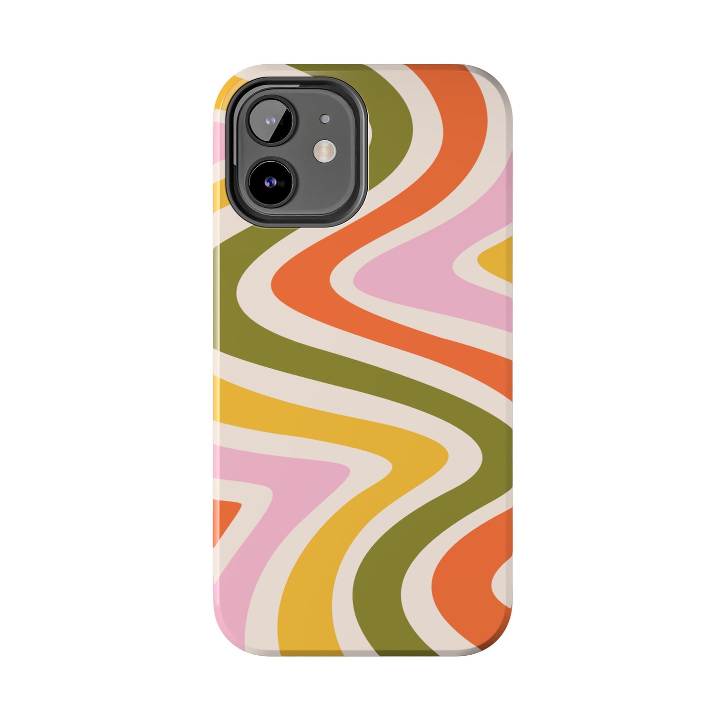 Retro Groove iPhone Case – 70s-Inspired Design with Dual-Layer Protection