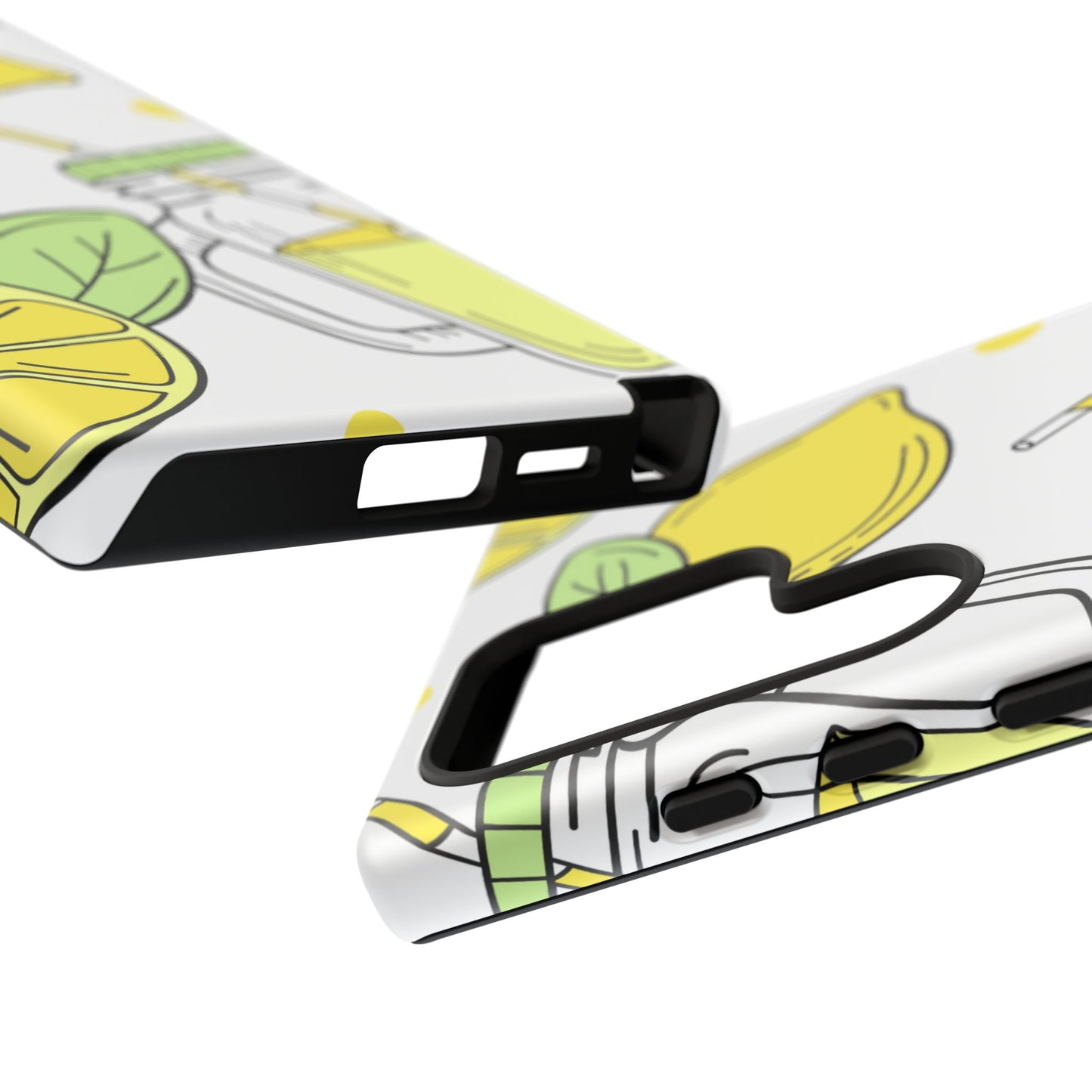 Lemonade Love Tough Samsung Galaxy Case – Fun Lemon Mason Jar Design, Dual-Layer Protection