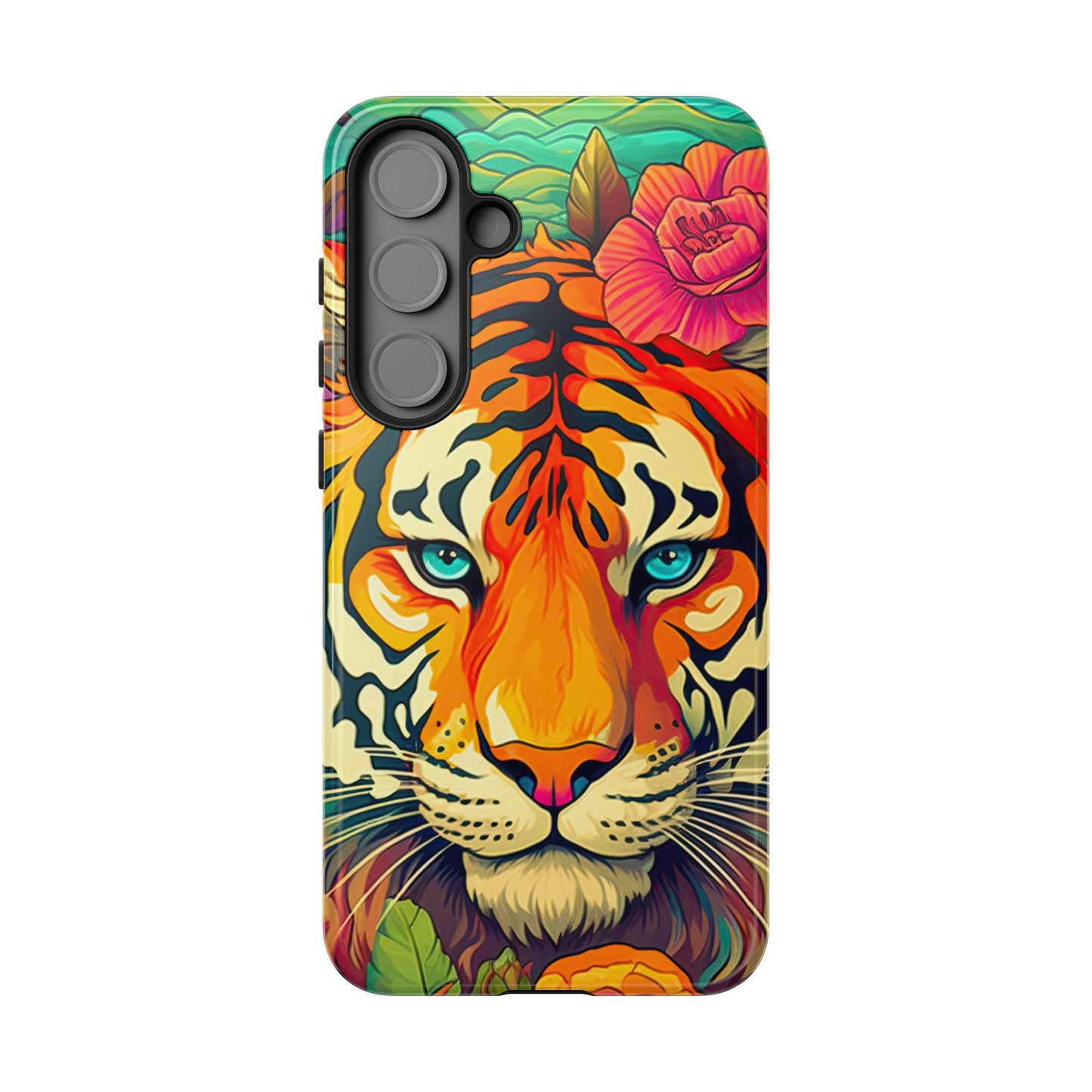 Fierce Rainbow Tiger Art - Samsung Galaxy Case