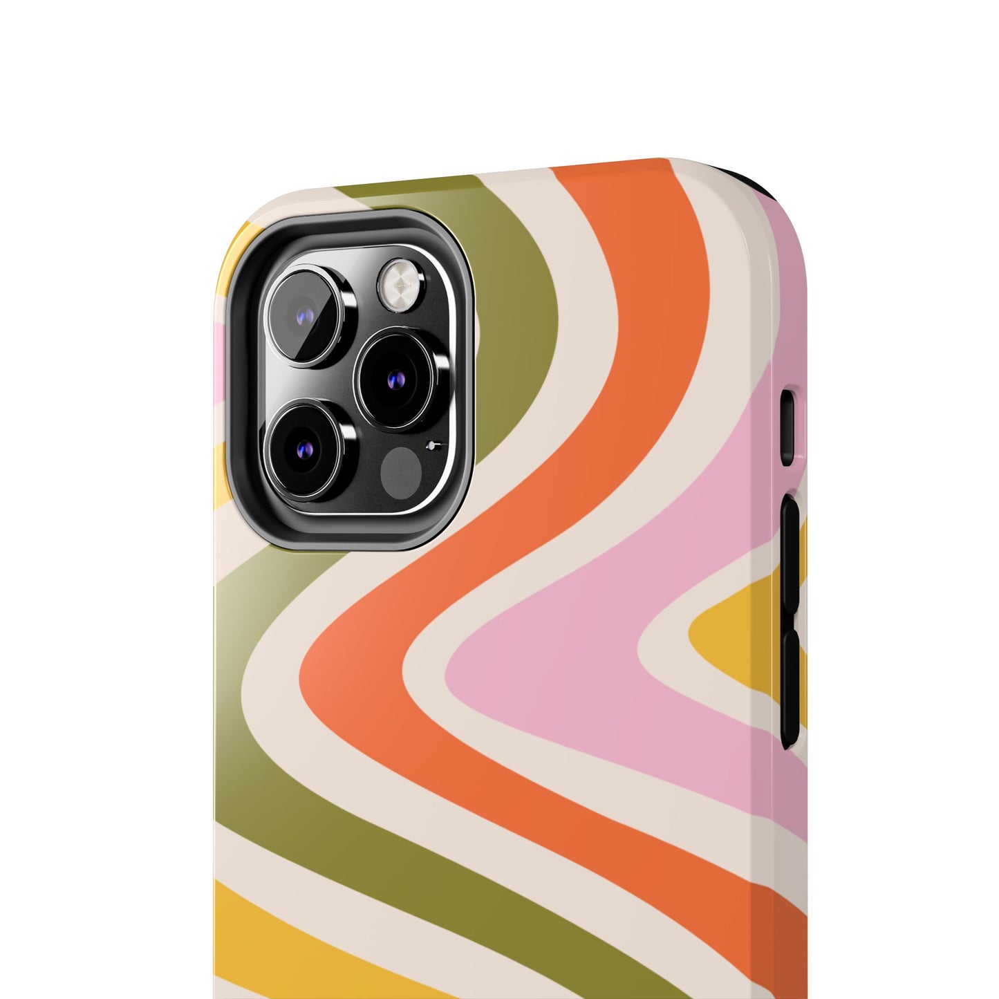 Retro Groove iPhone Case – 70s-Inspired Design with Dual-Layer Protection