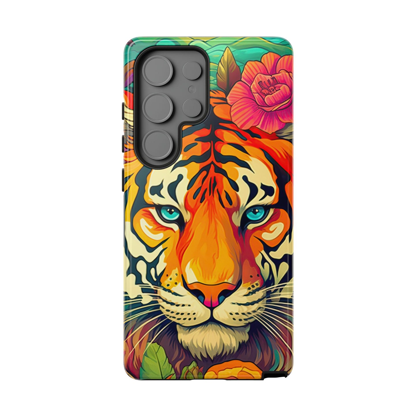 Fierce Rainbow Tiger Art - Samsung Galaxy Case