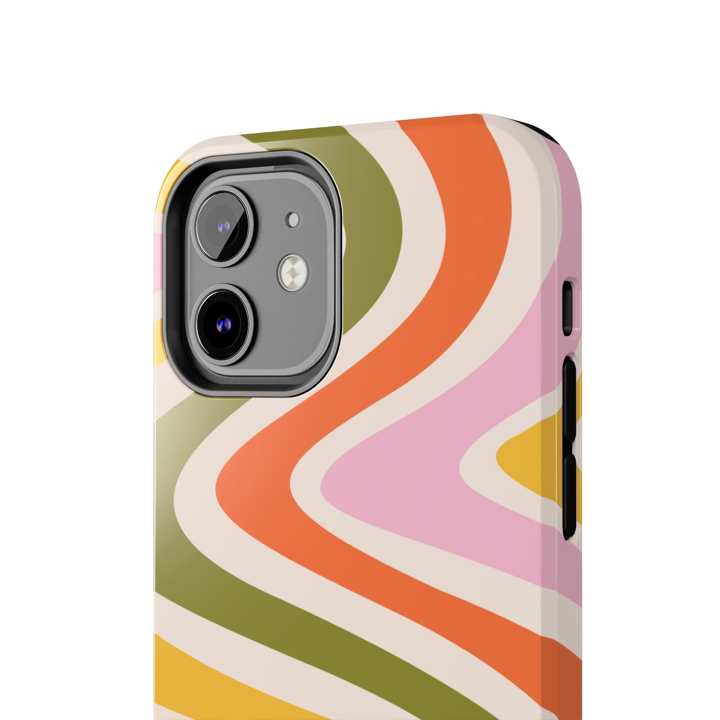 Retro Groove iPhone Case – 70s-Inspired Design with Dual-Layer Protection