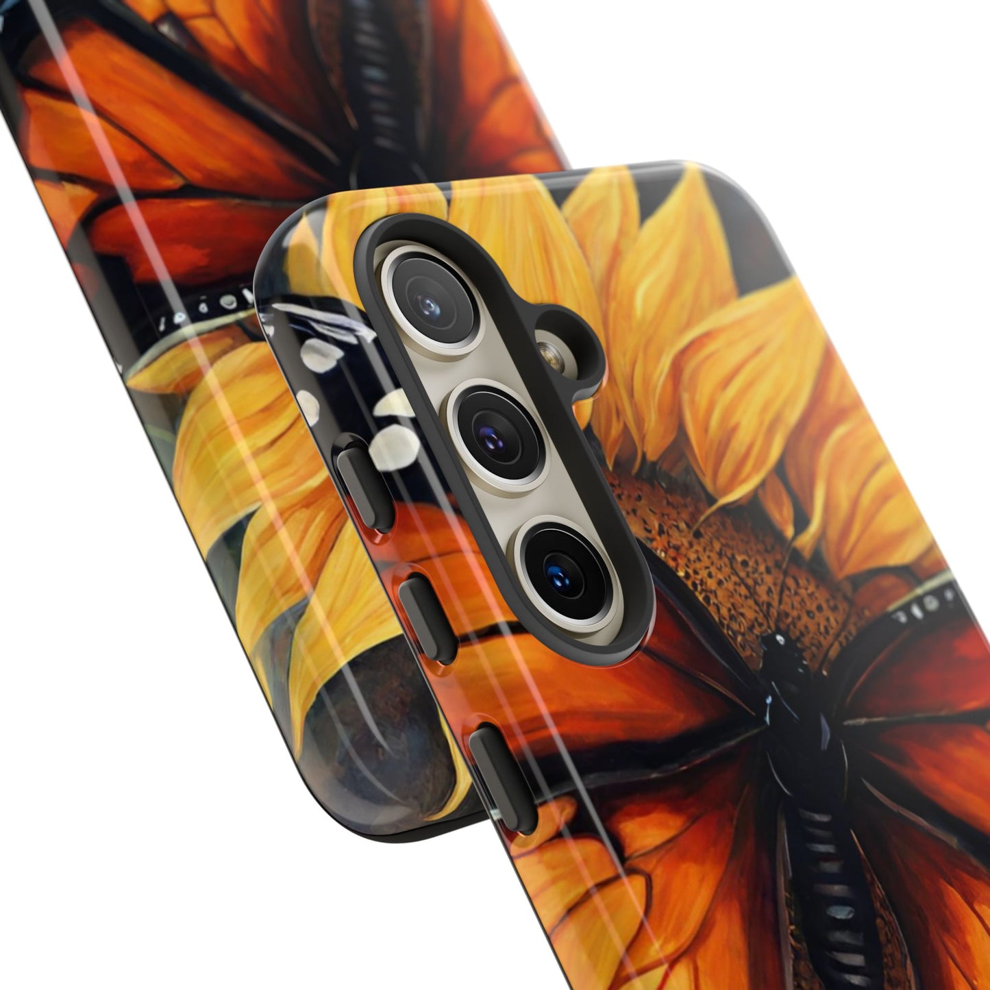 Monarch Butterfly & Sunflower Art – Samsung Galaxy Case
