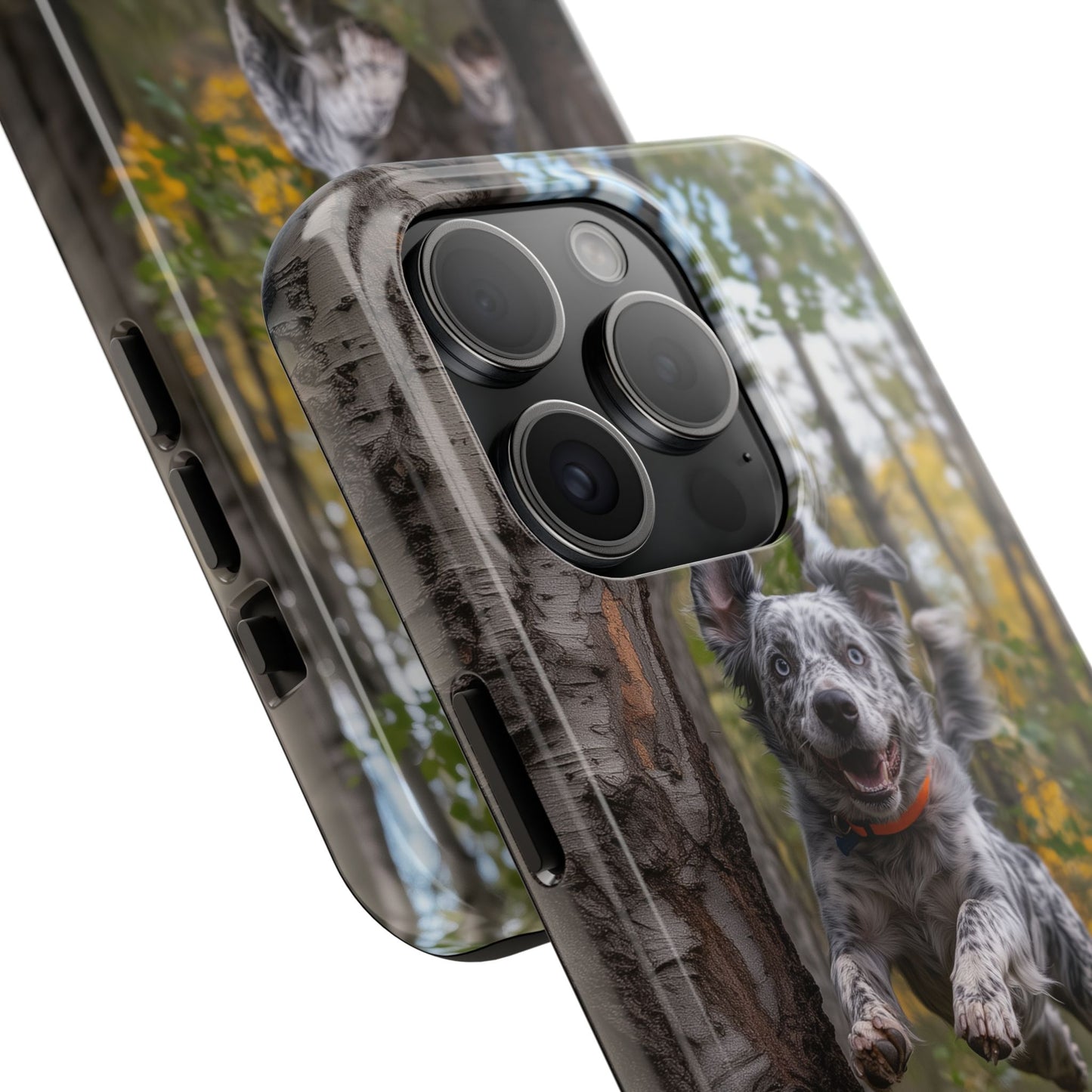 Happy Forest Dog iPhone Case – Nature-Inspired Protective Cover