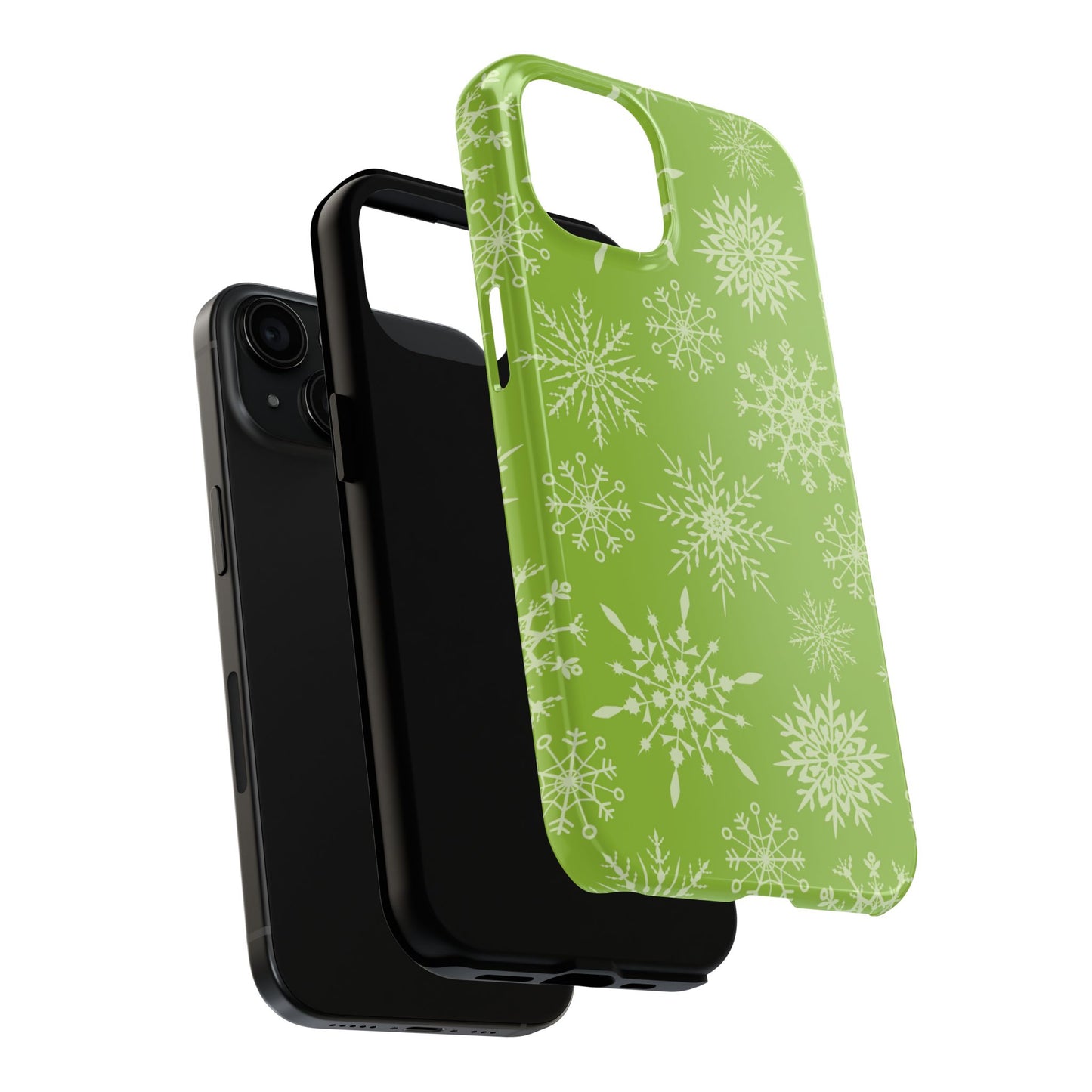 Green Snowflake Pattern – iPhone Series Case