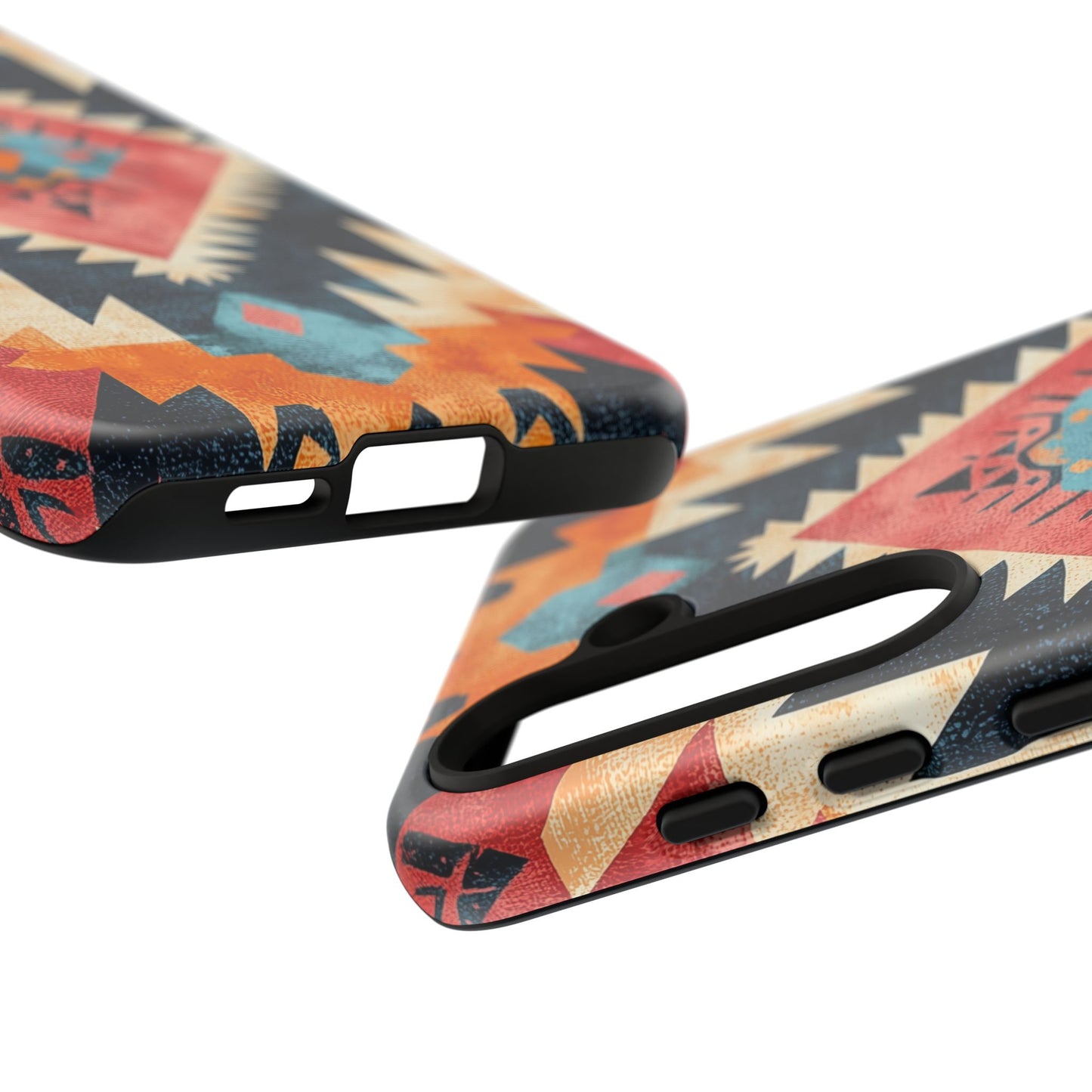 Bold Aztec Pattern Tough Samsung Galaxy Case – Vibrant Geometric Design, Dual-Layer Protection