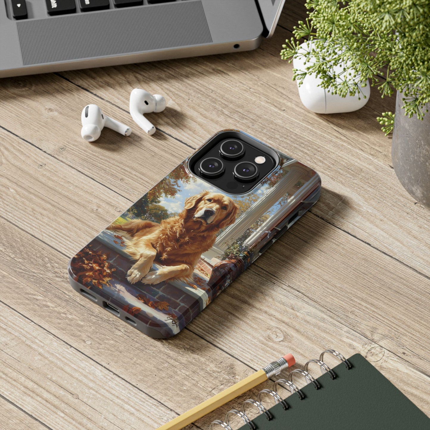 Golden Retriever Autumn Serenity - iPhone Series Case