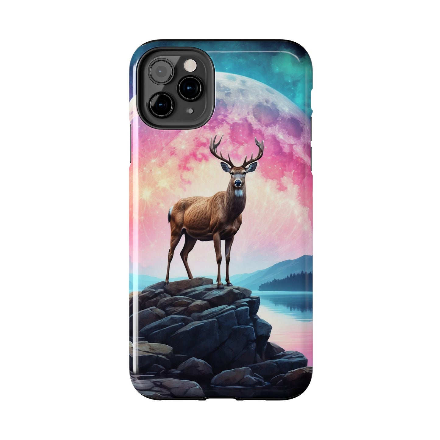 Stag in Moonlit Glow iPhone Case