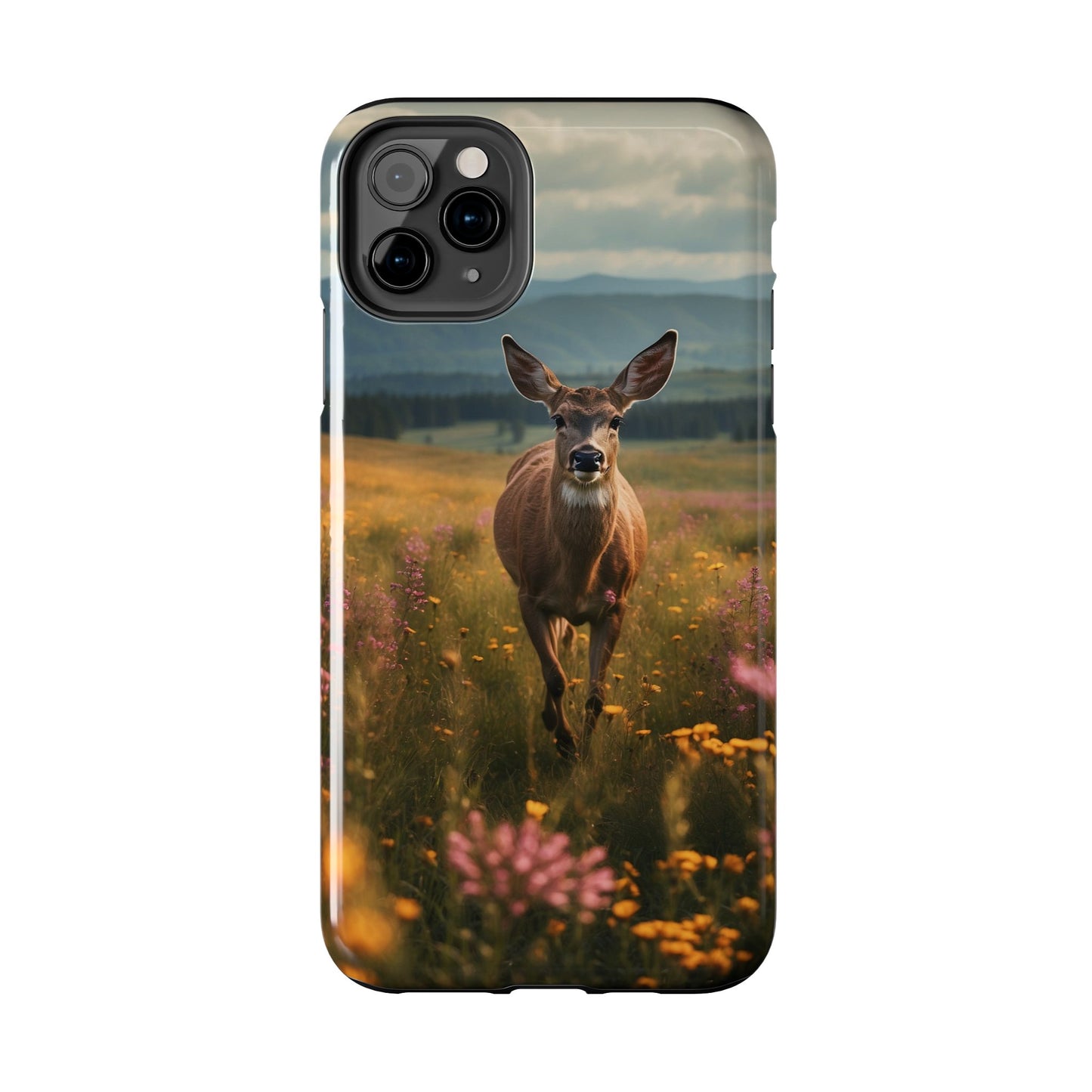 Rustic Meadow Deer – iPhone Case