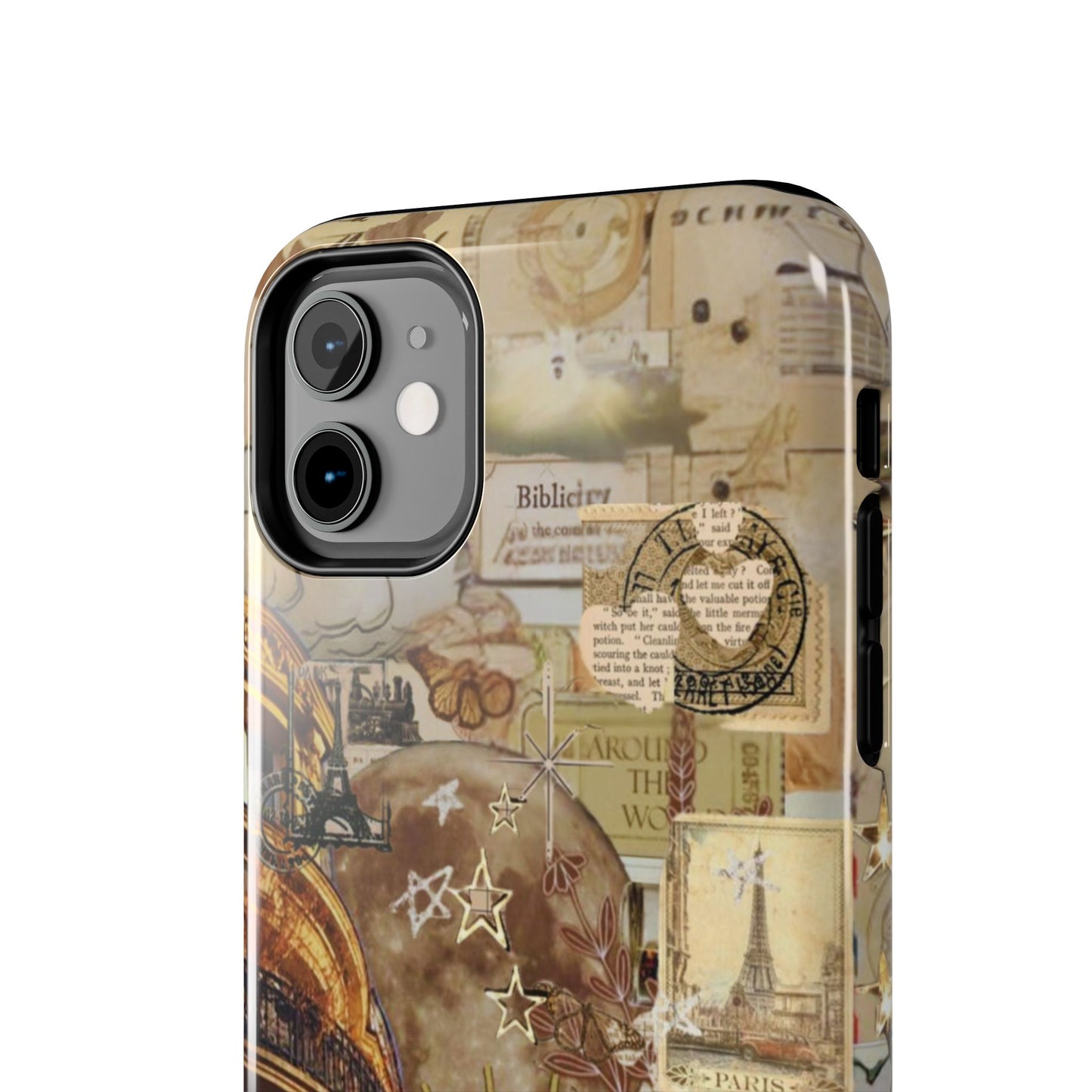 Parisian Dream Collage iPhone Case – Dual - Layer Protection with Vintage French Aesthetic - BOGO Cases