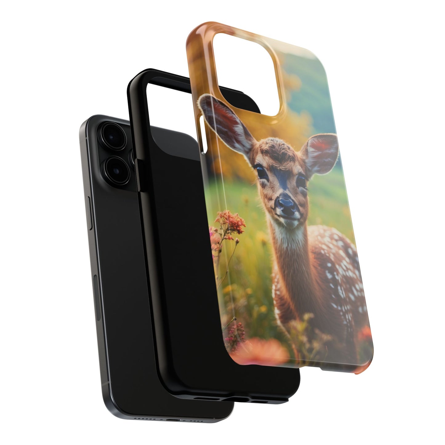 Golden Meadow Fawn iPhone Case