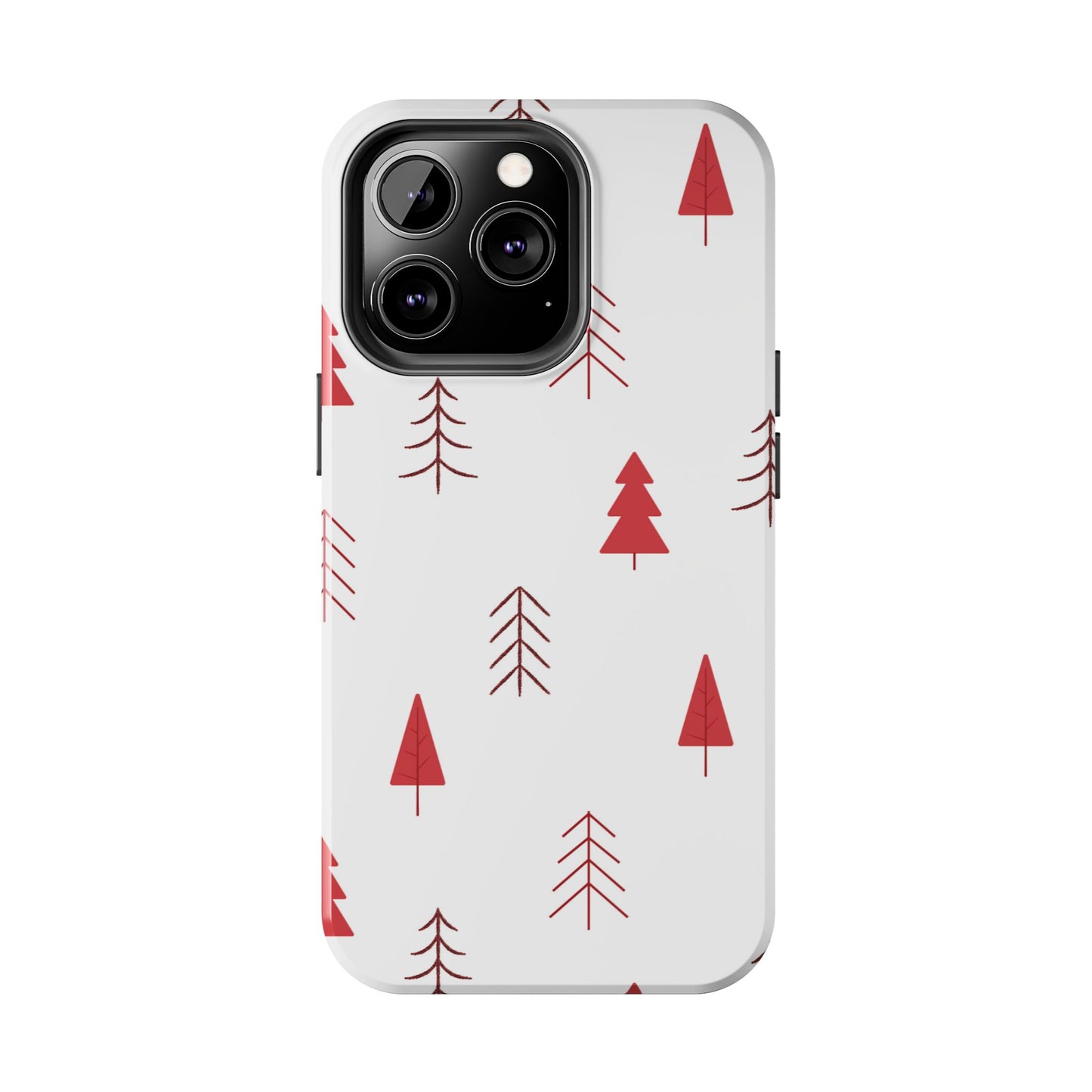 Scandi Red Pine Trees - iPhone Series Case
