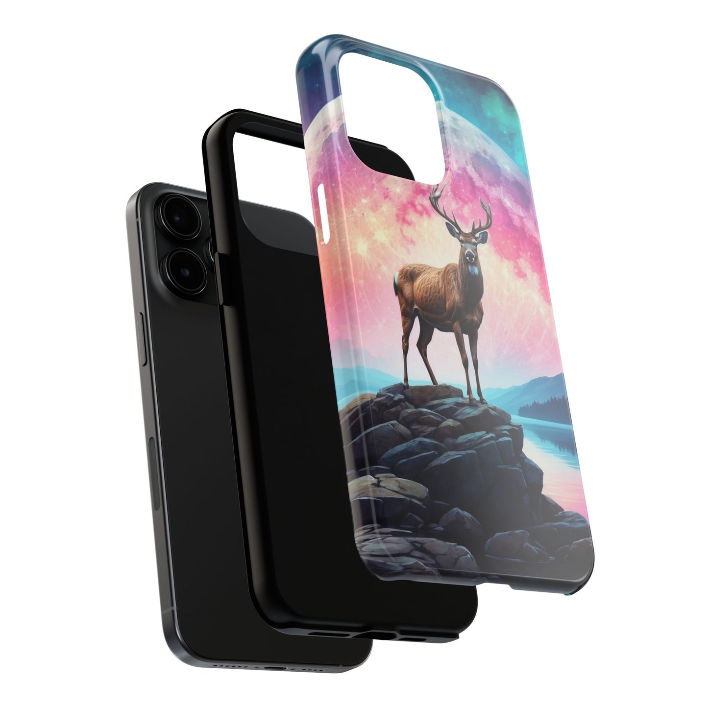 Stag in Moonlit Glow iPhone Case